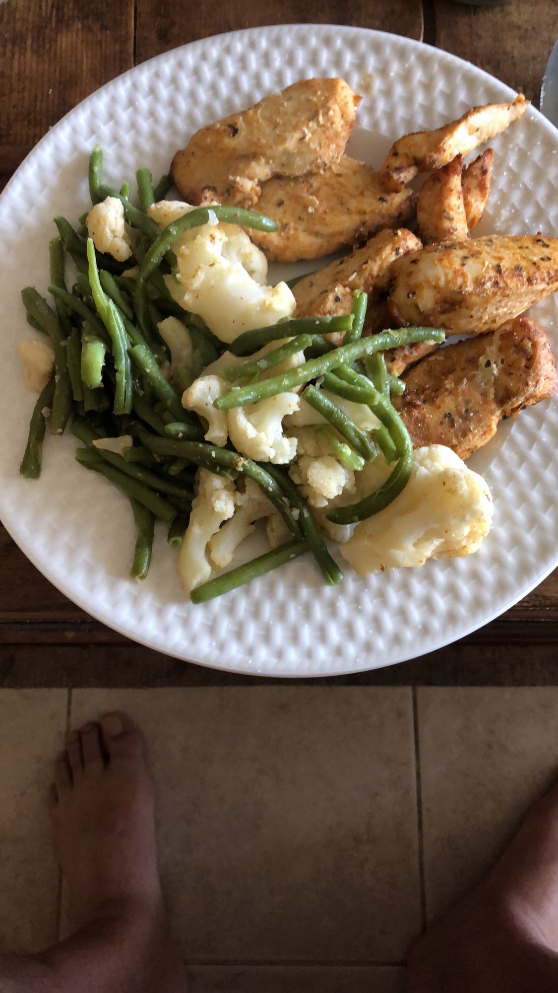 Poulet et légumes vapeur