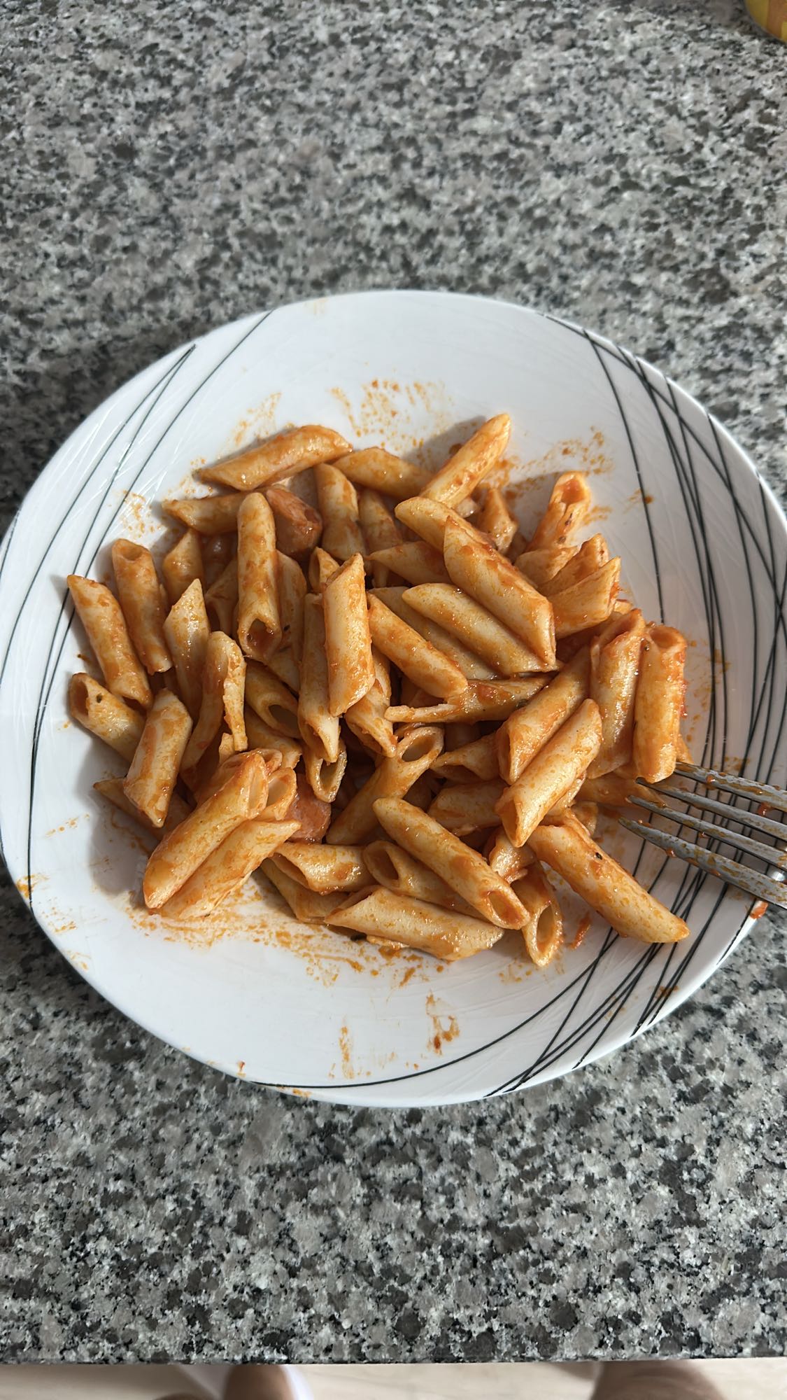 Pasta con salsa de tomate