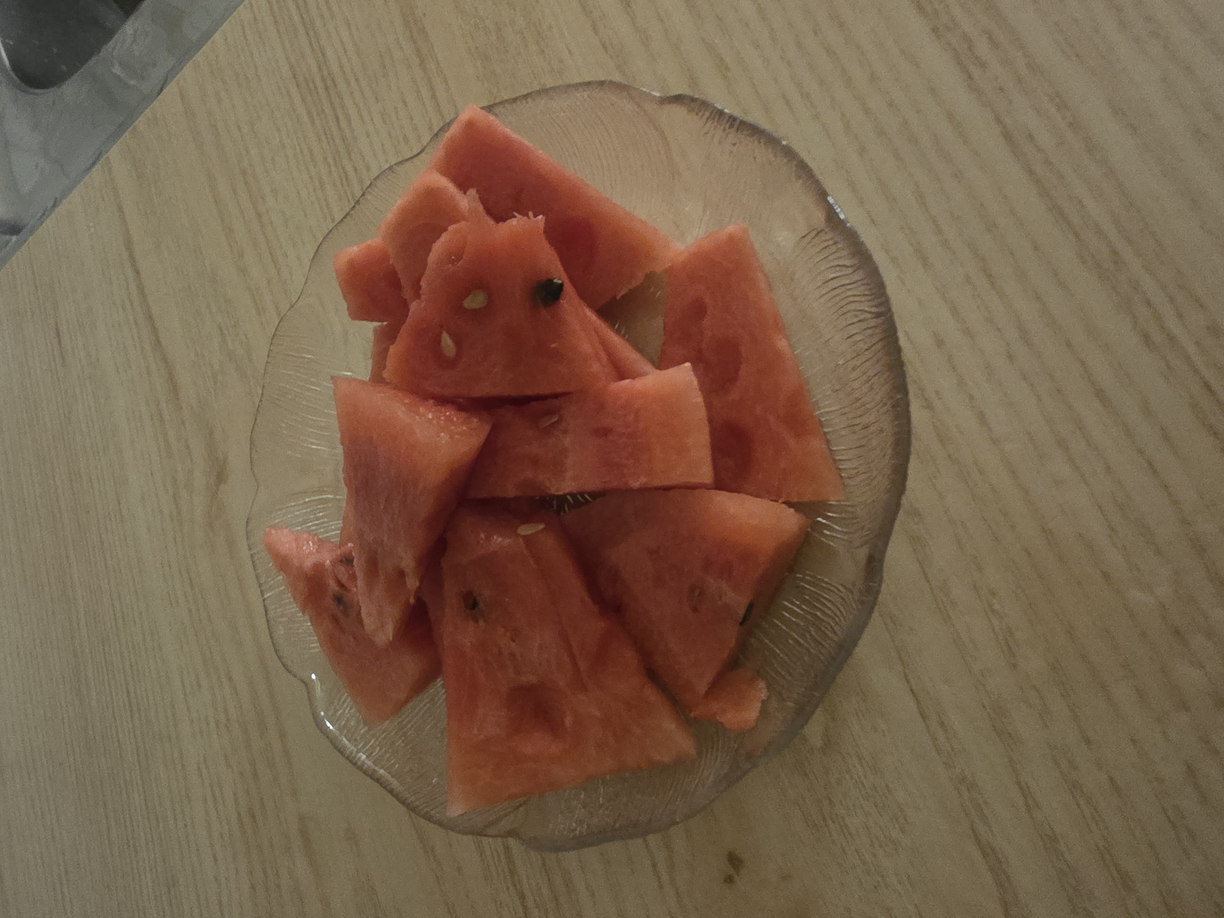 Skivad vattenmelon