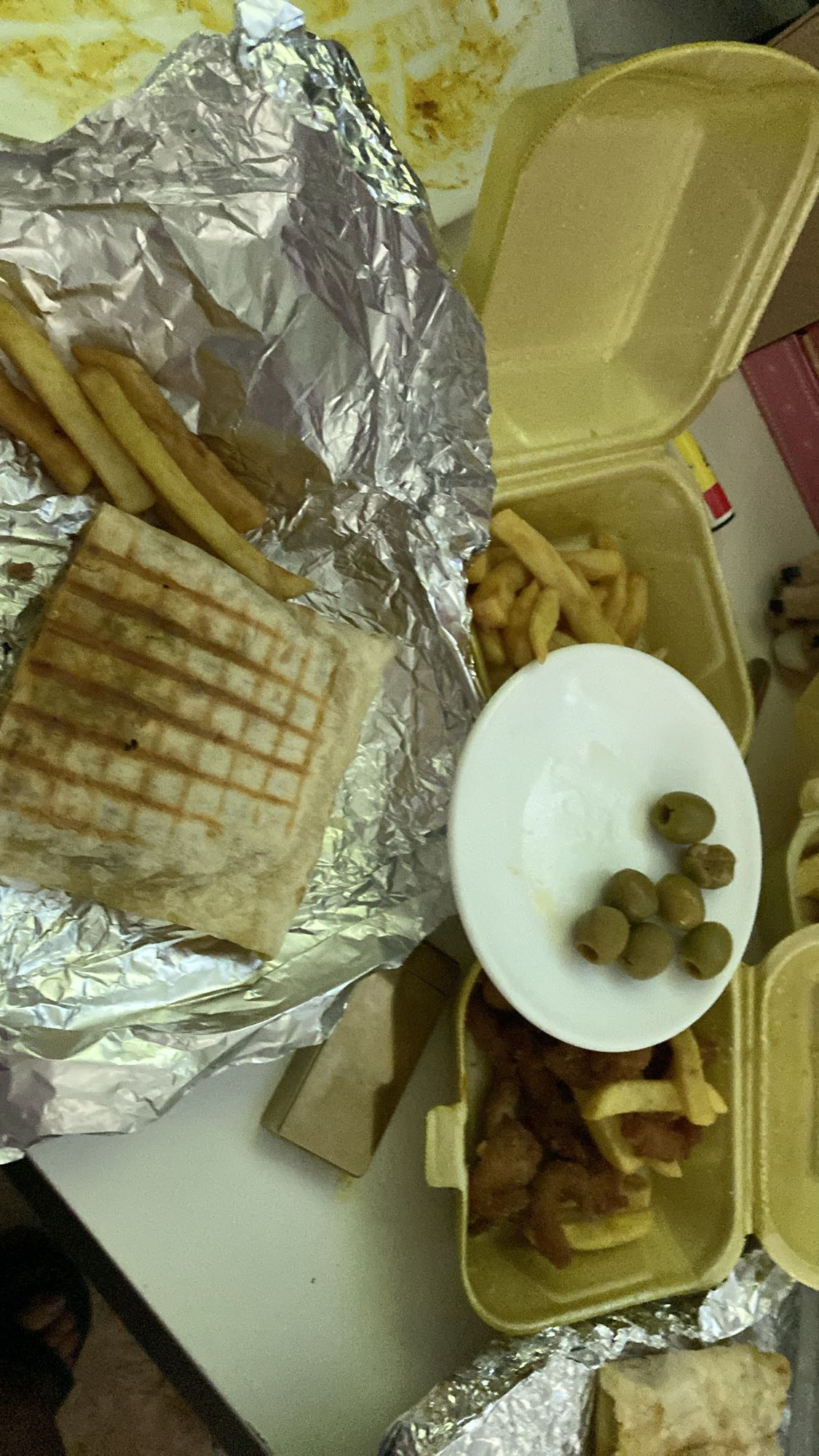 Wrap con papas fritas