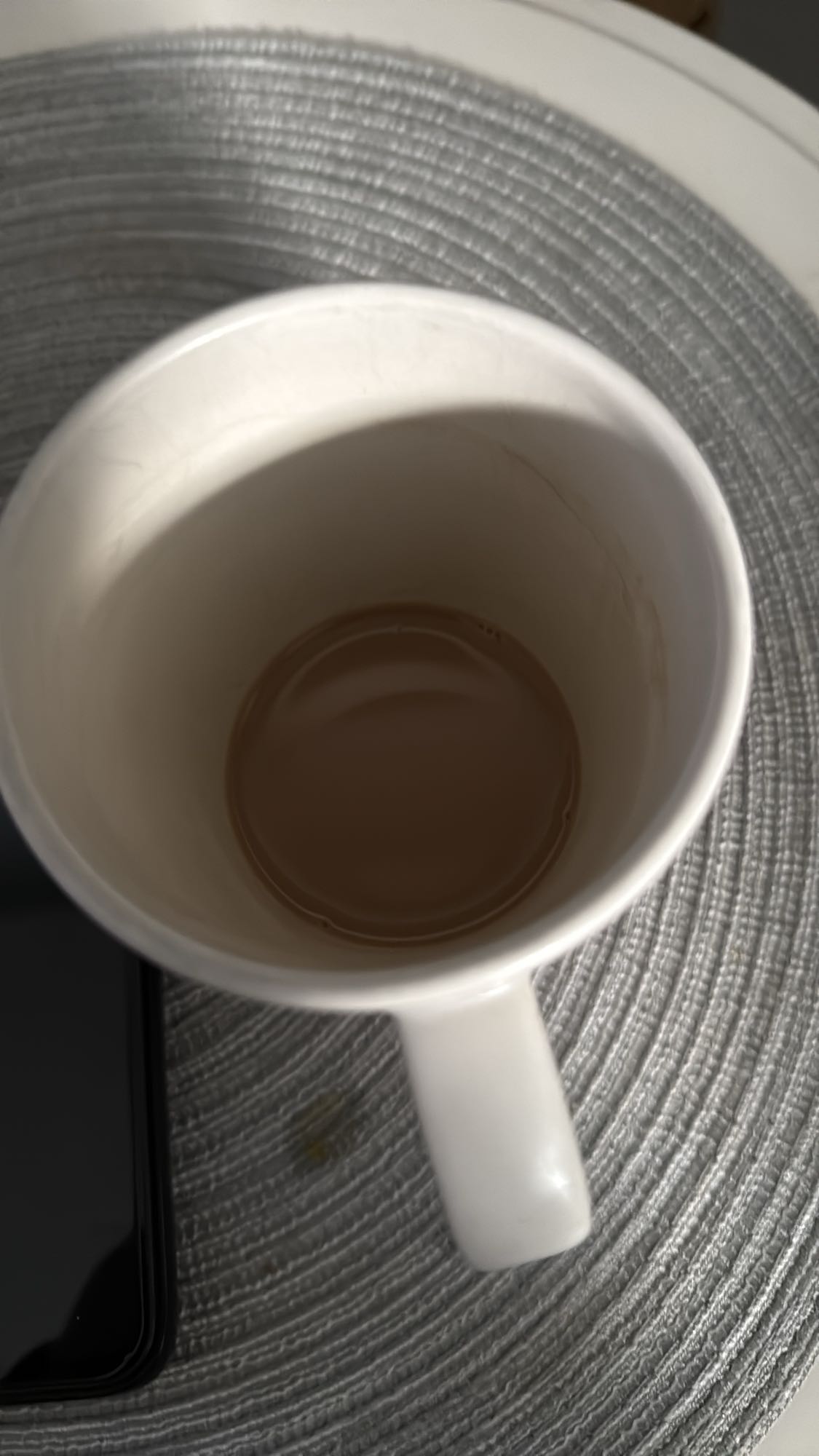 Kopp kaffe med mjölk