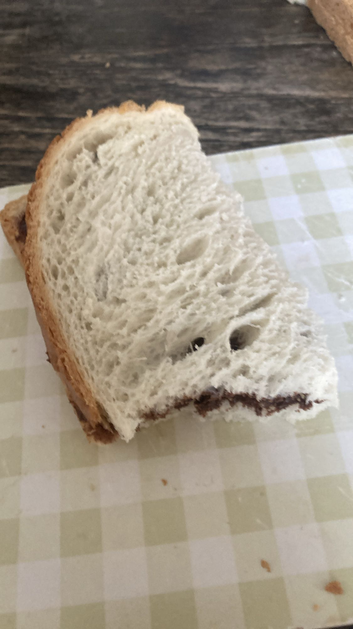 Brood met chocopasta