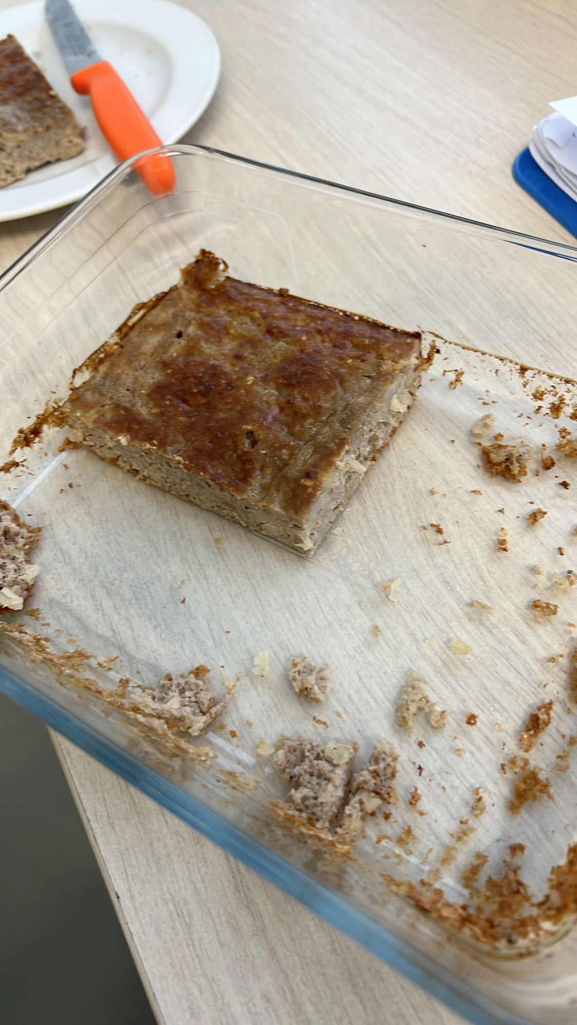 Ser proteinowy z bananem, owsianką i dwoma jajkami