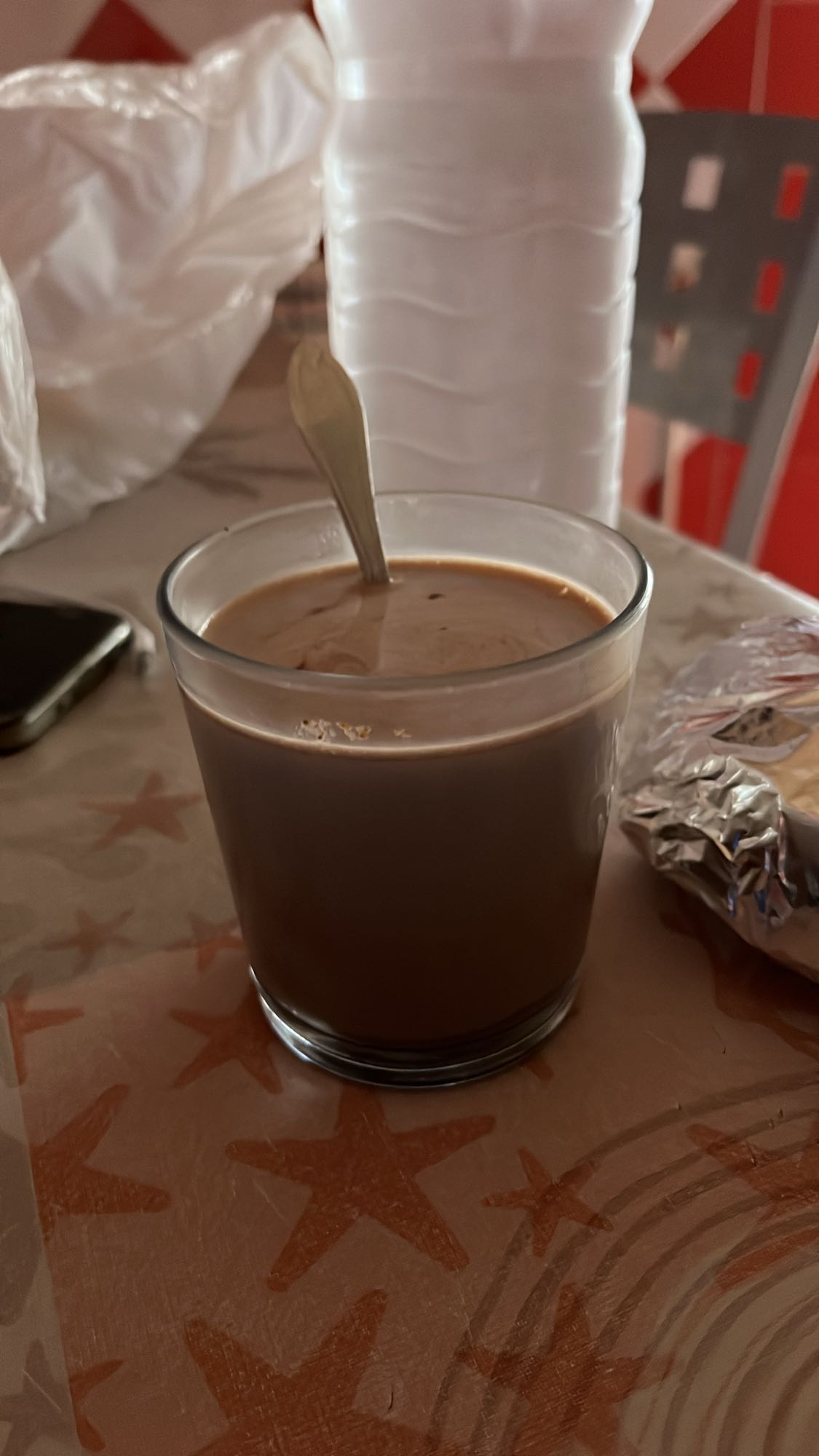 Vaso de chocolate