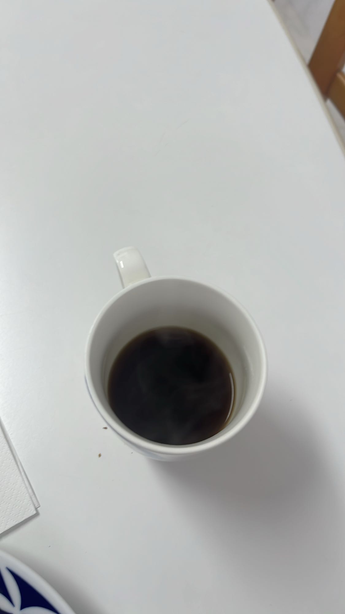 Taza de café negro