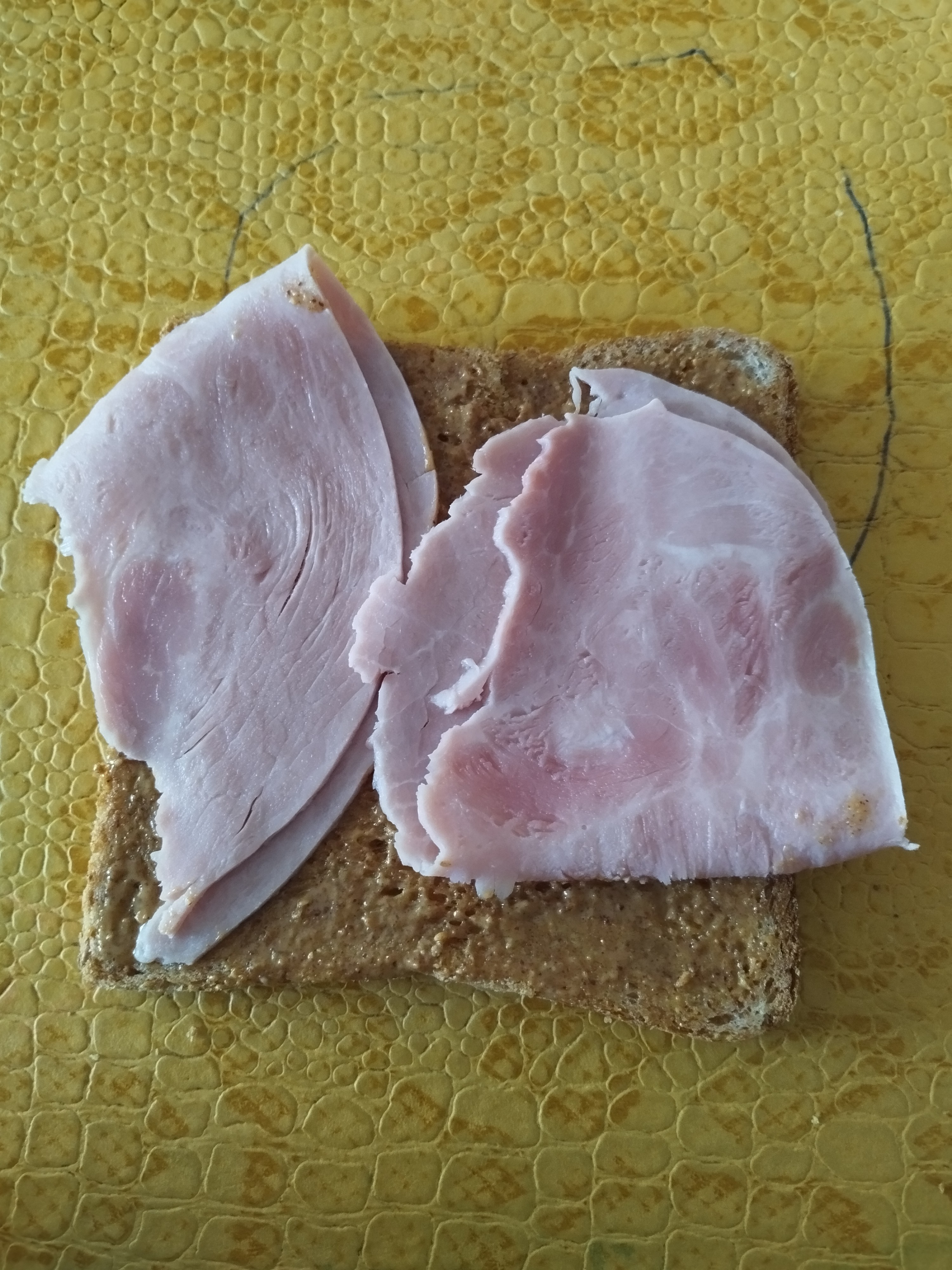 Tartine jambon complet