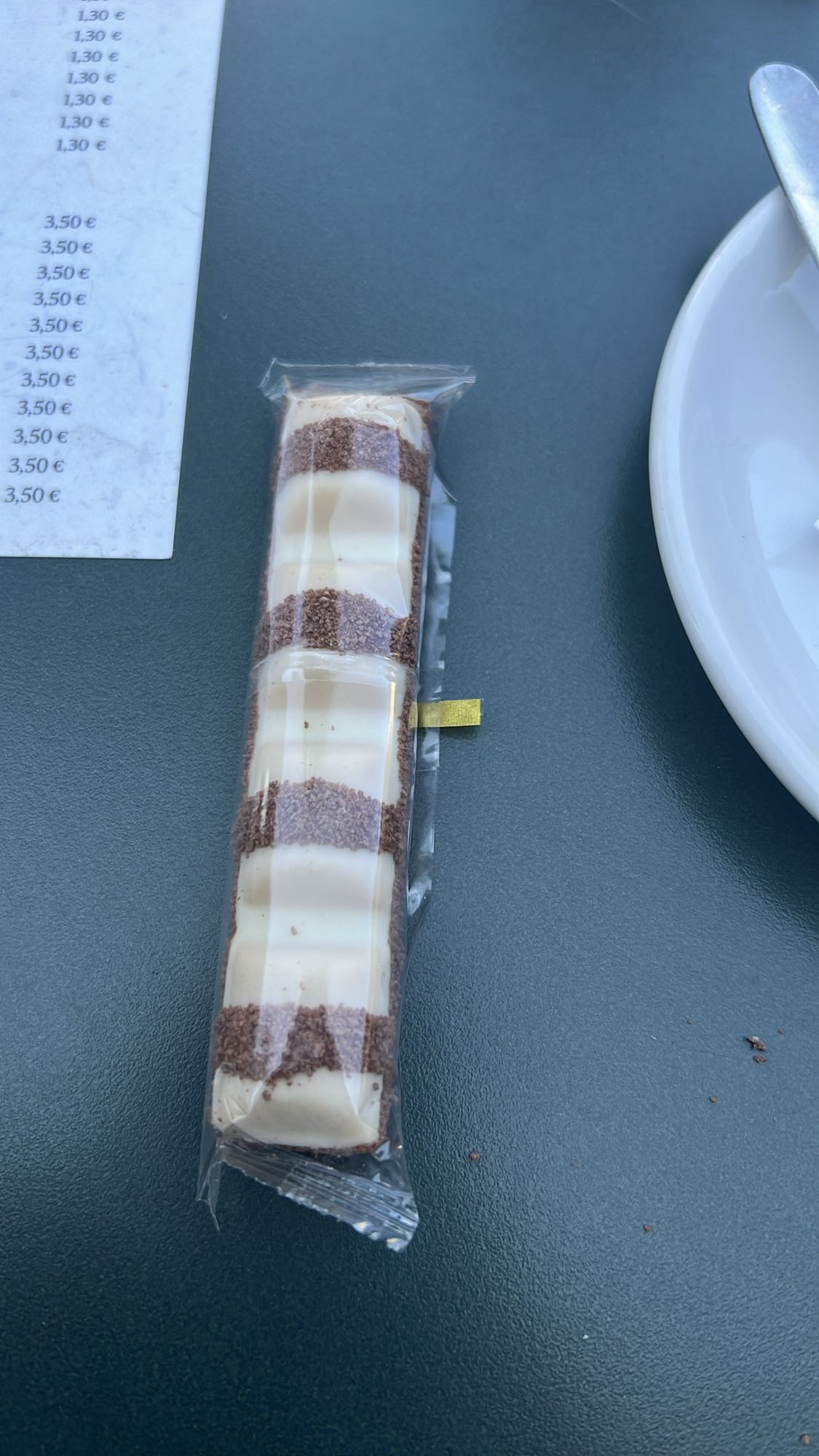 Barra de chocolate blanco