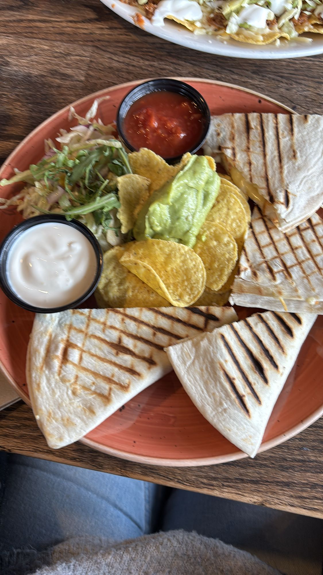 Quesadilla med tillbehör