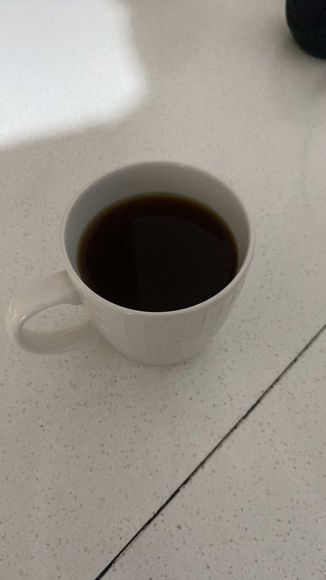 Taza de café negro