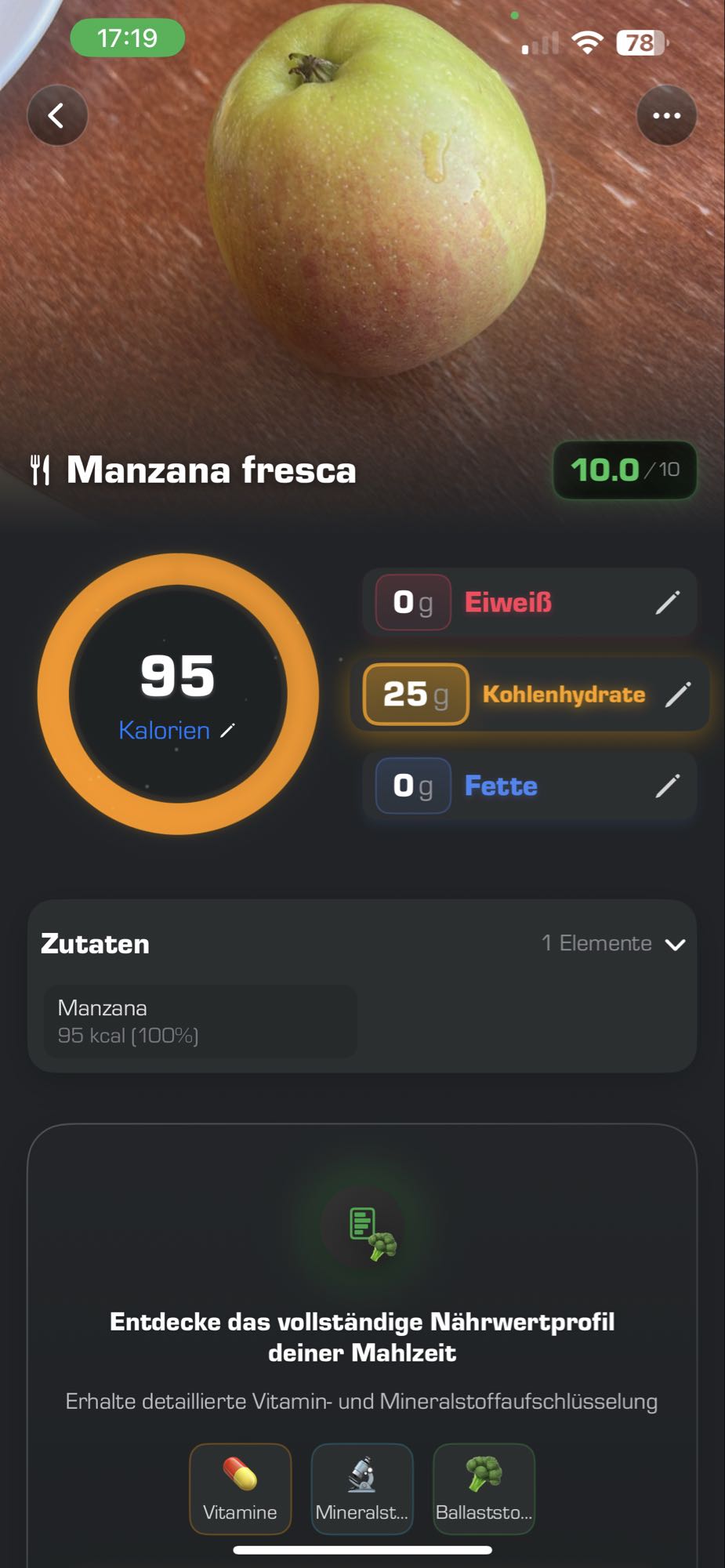 Manzana fresca