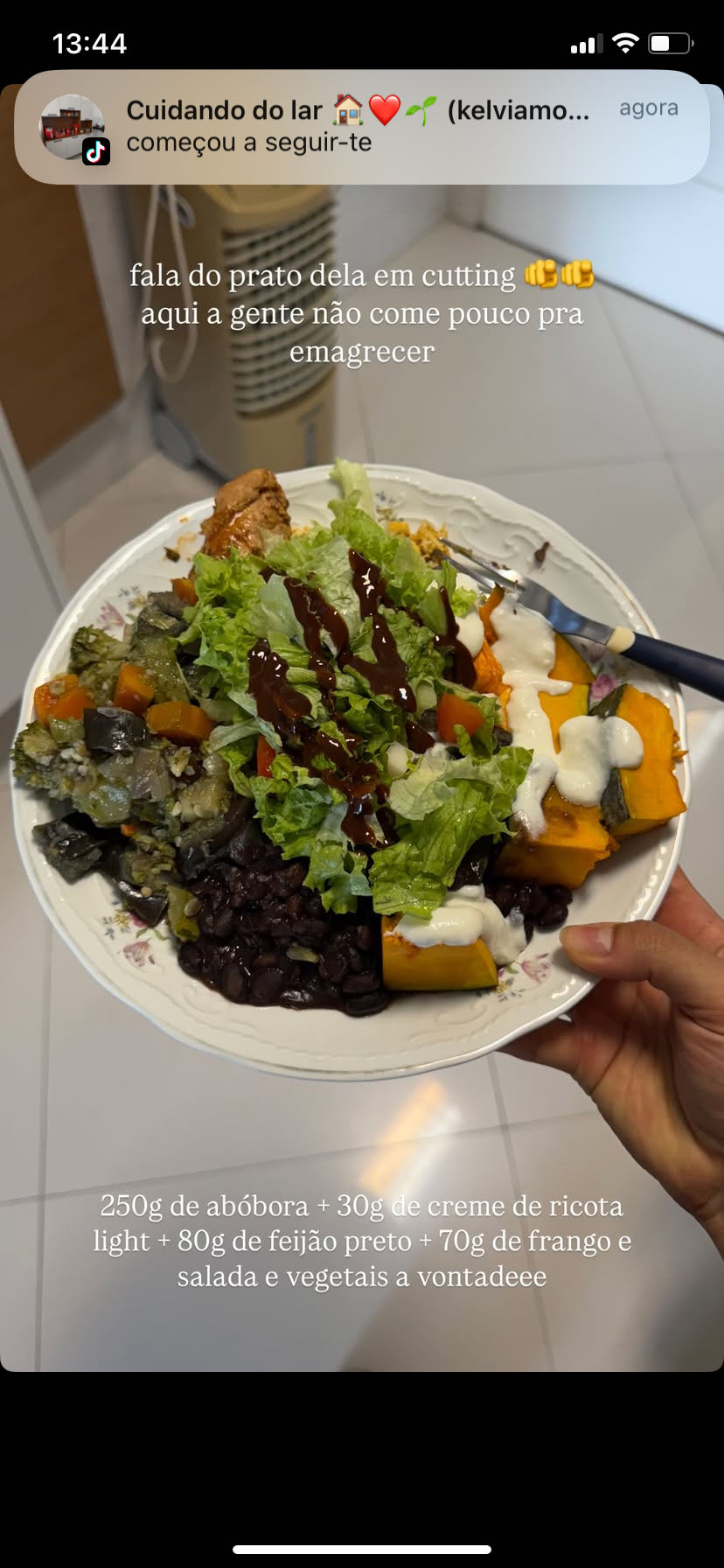 Prato Cutting Saudável