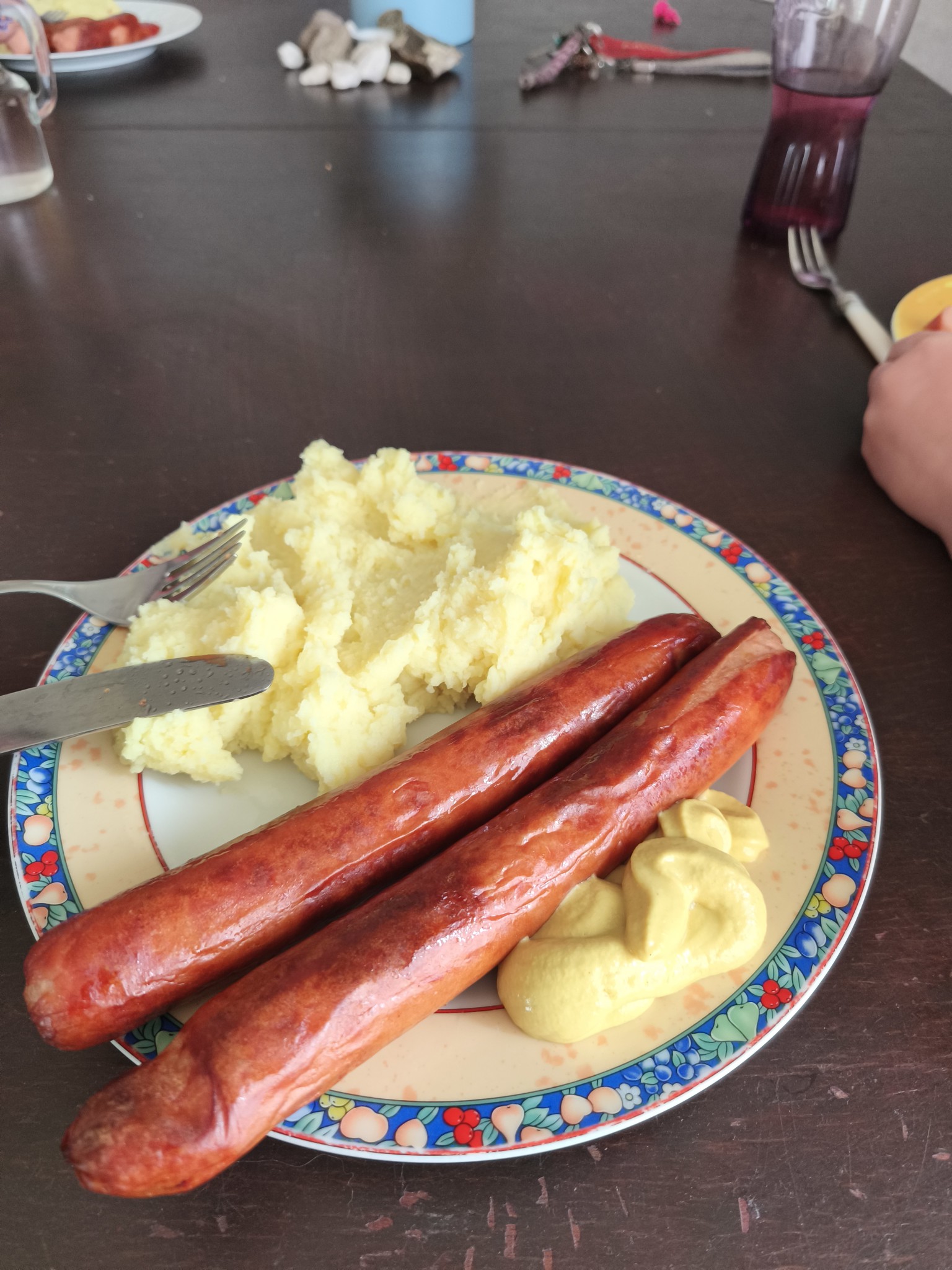 Würstchen mit Kartoffelpüree