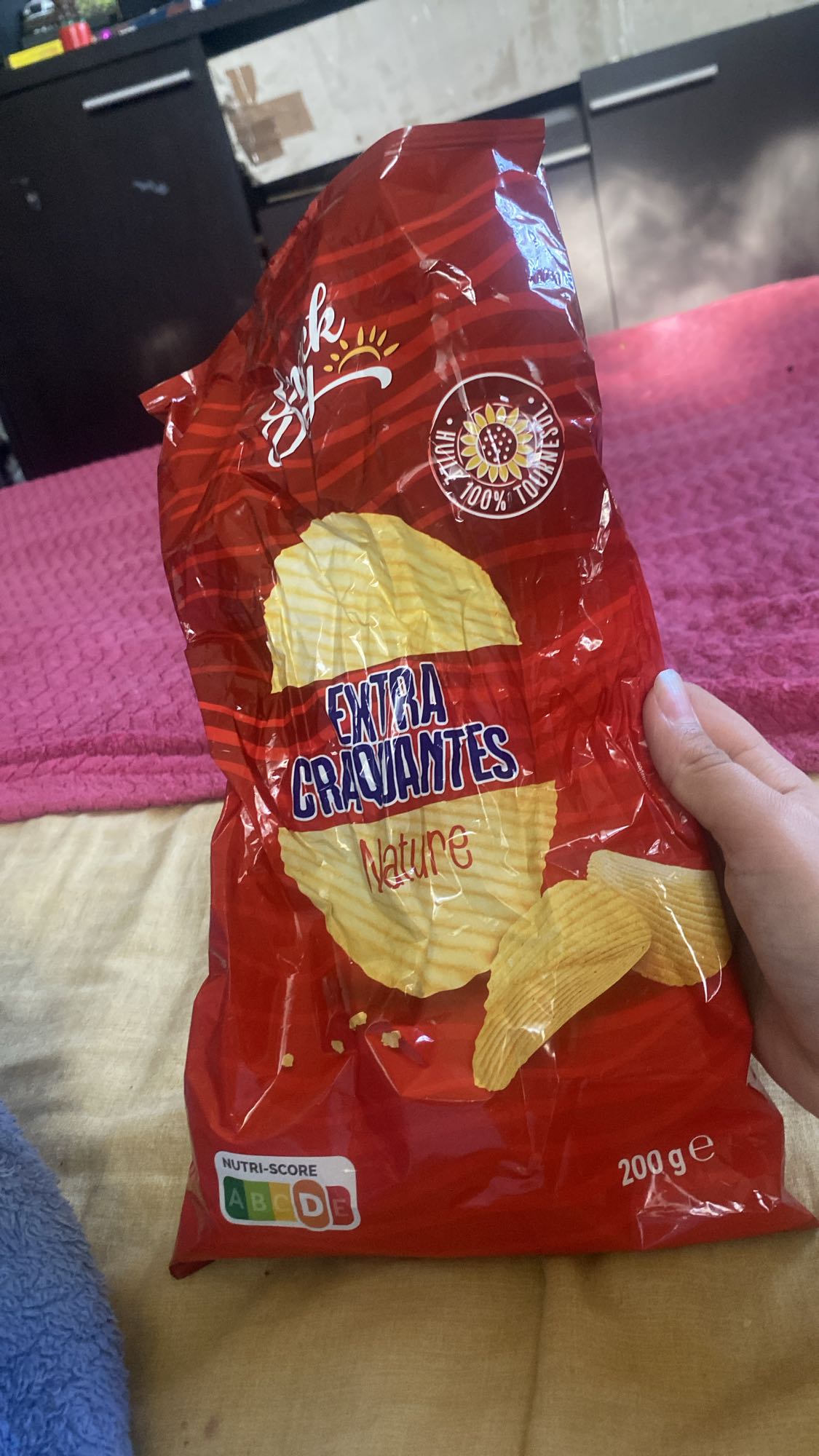 Chips nature croustillants