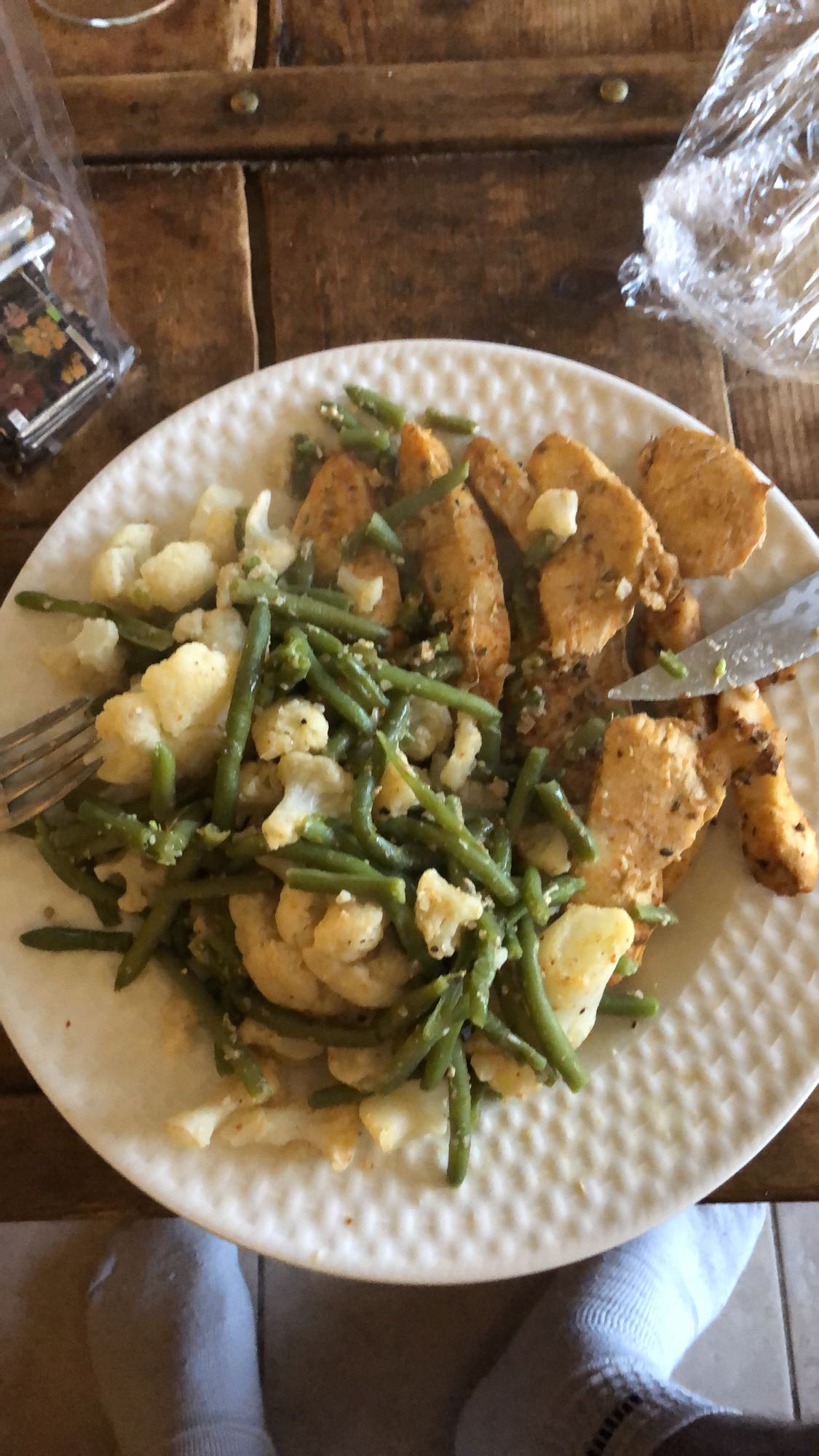 Poulet légumes vapeur