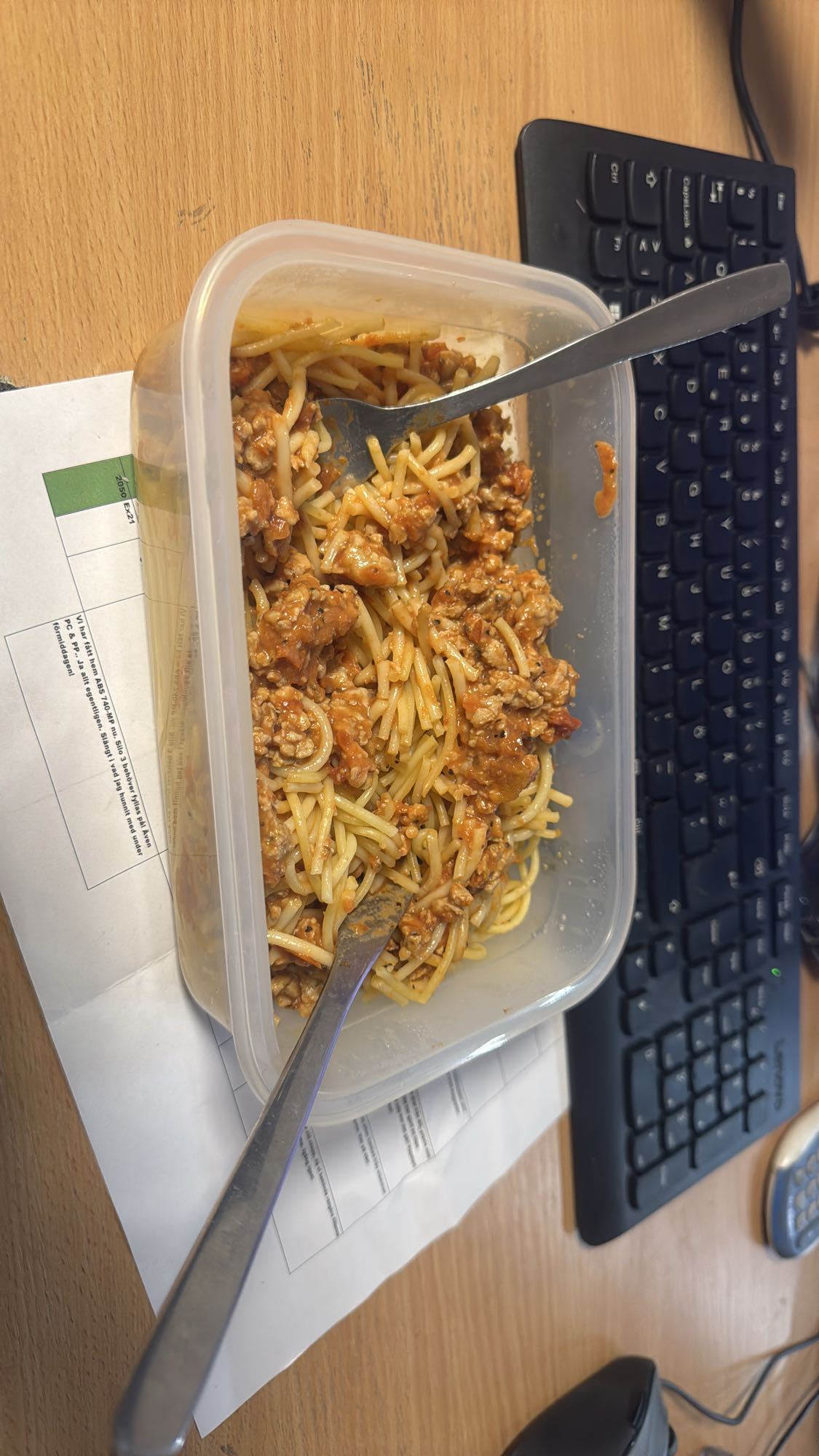Spagetti med kycklingfärssås