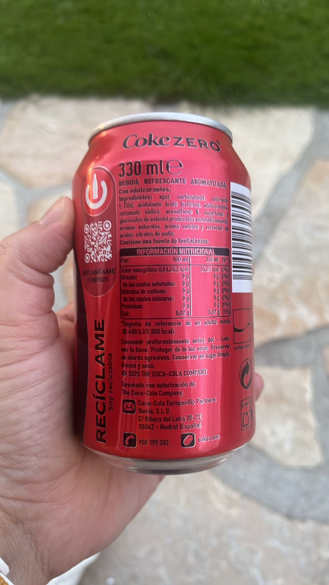 Coca-Cola Zero lata