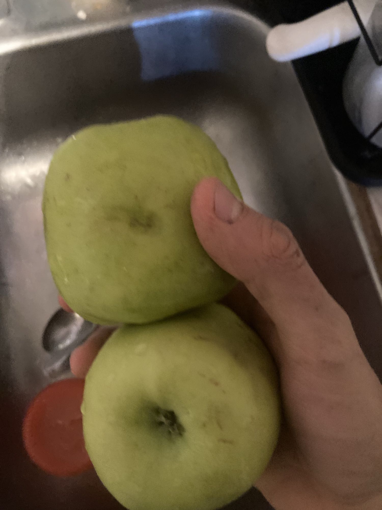 Manzanas verdes frescas