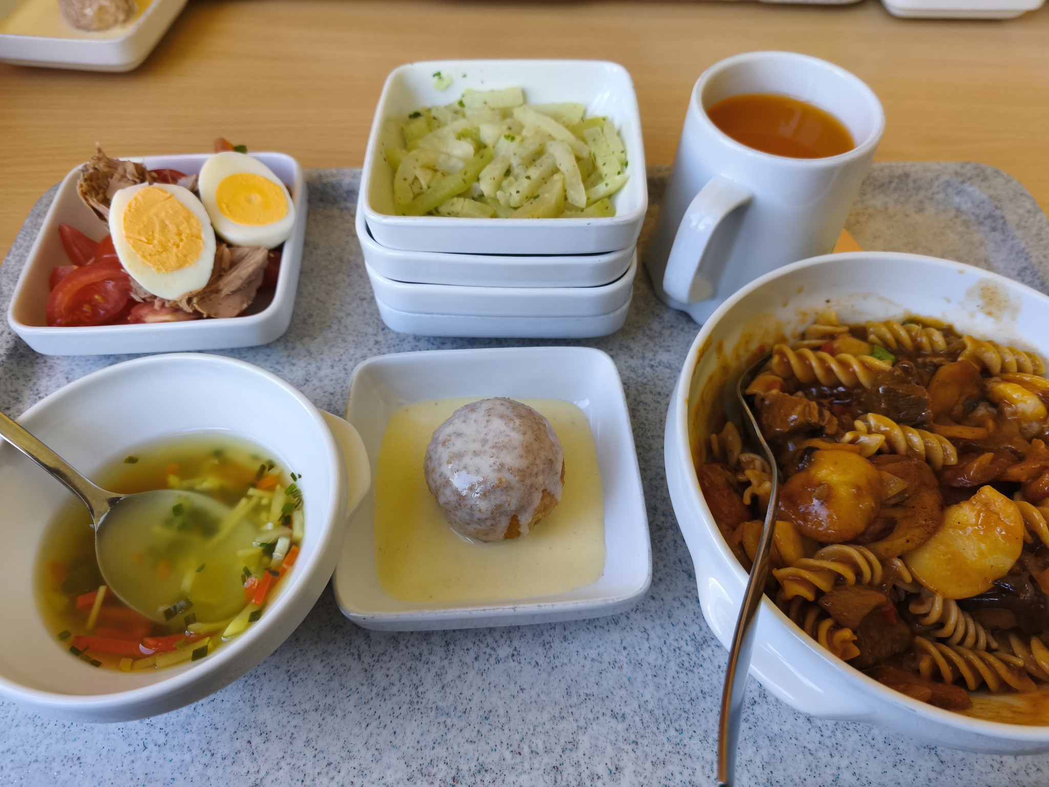 Mittagessen mit Pasta