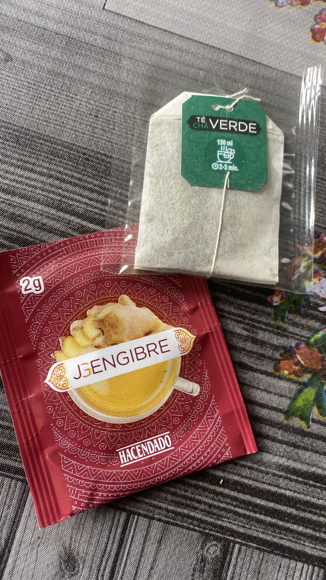 Infusión jengibre y té