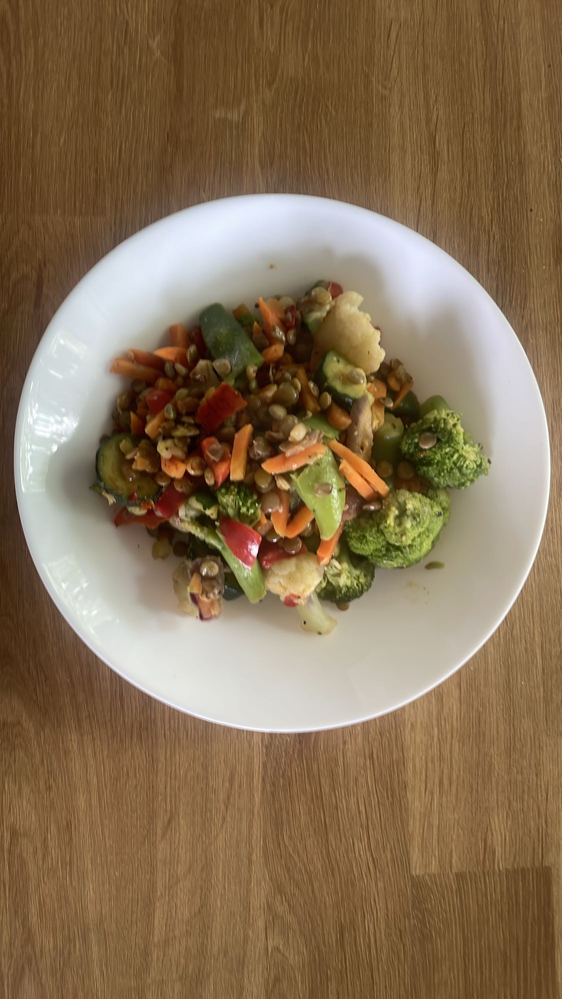 Warzywa z soczewicą