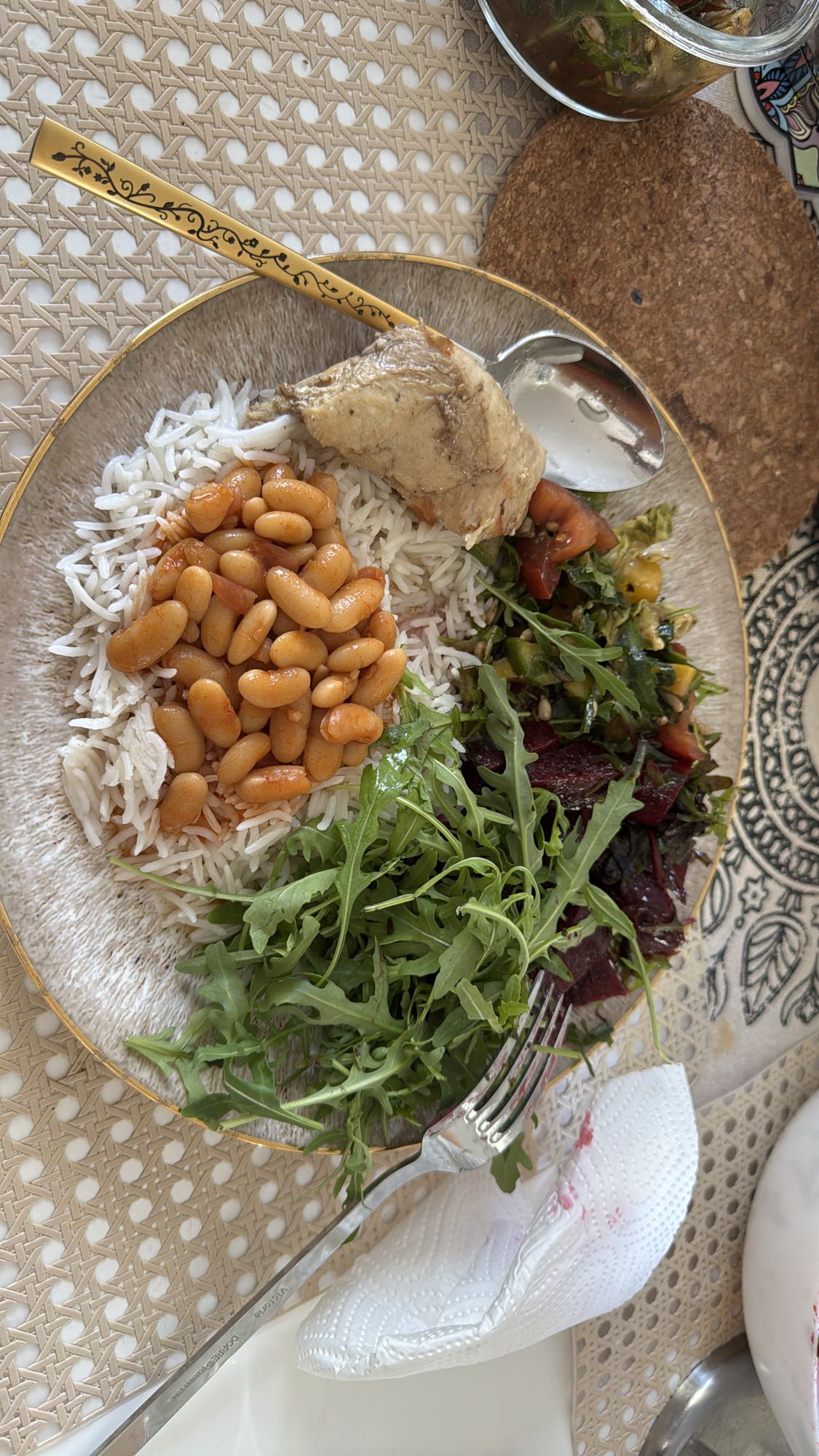 Ris med kyckling och bönor