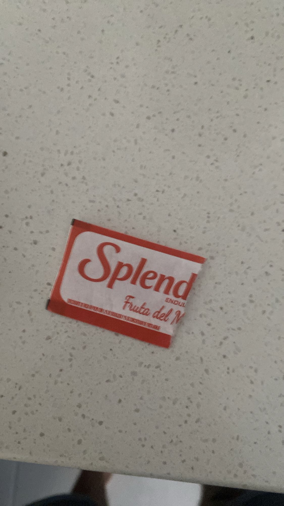 Sobre de Splenda