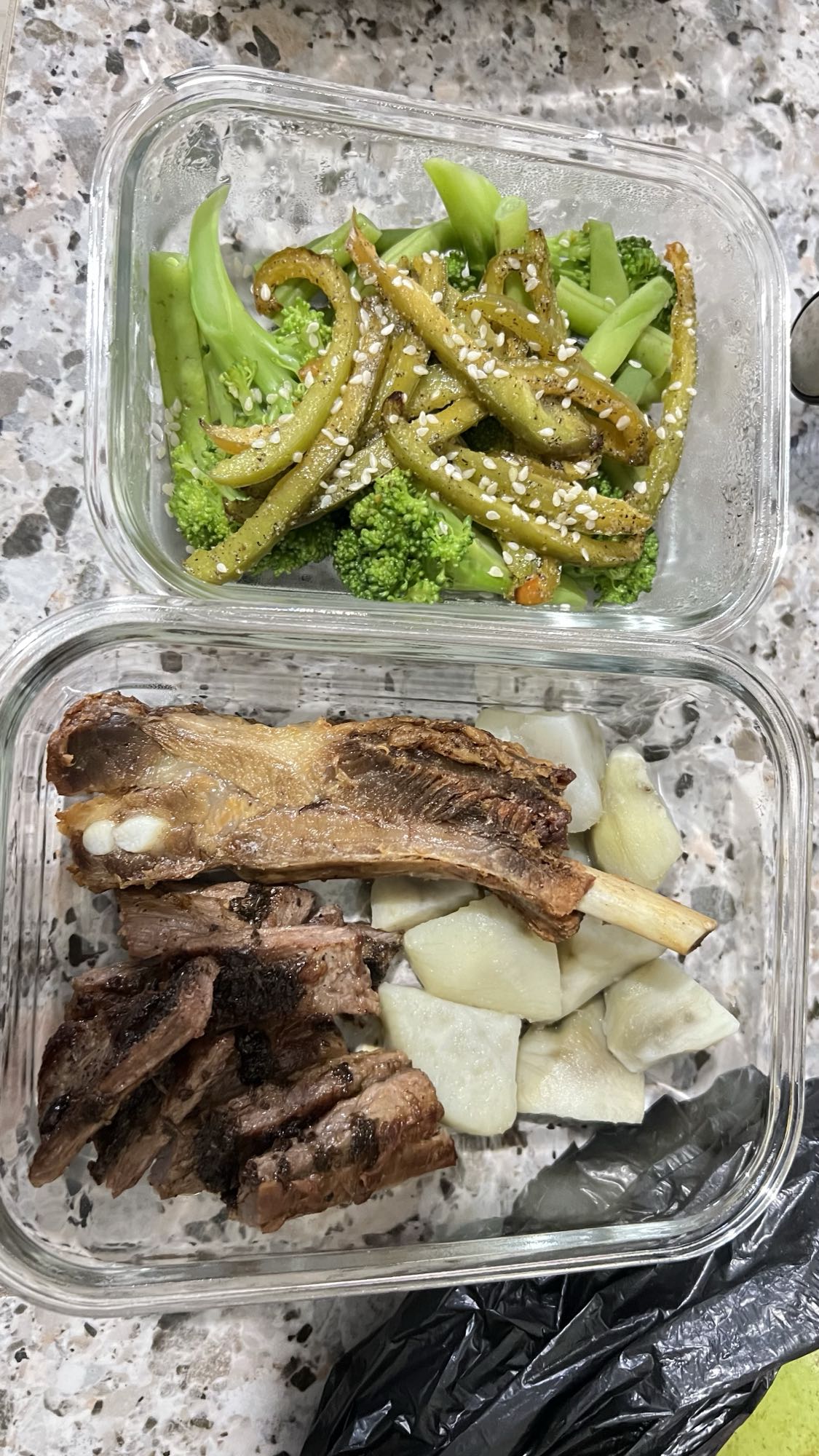 Costillas con verduras
