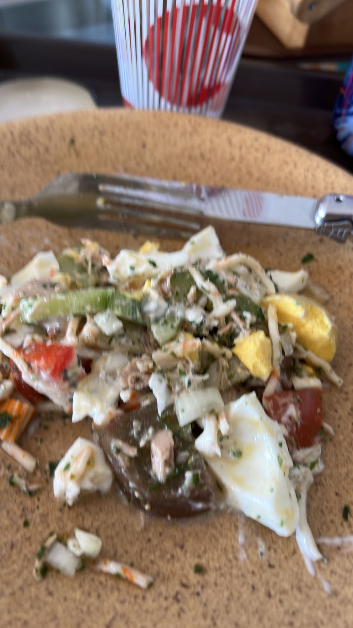 Salade composée œuf thon