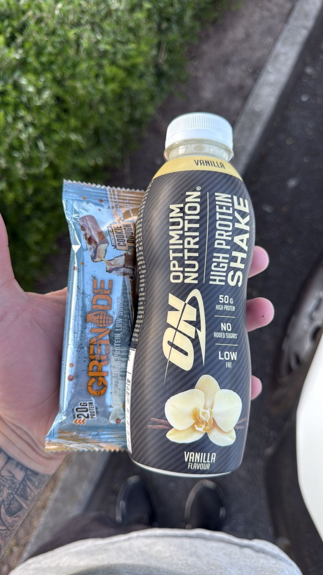 Protein Shake and Bar