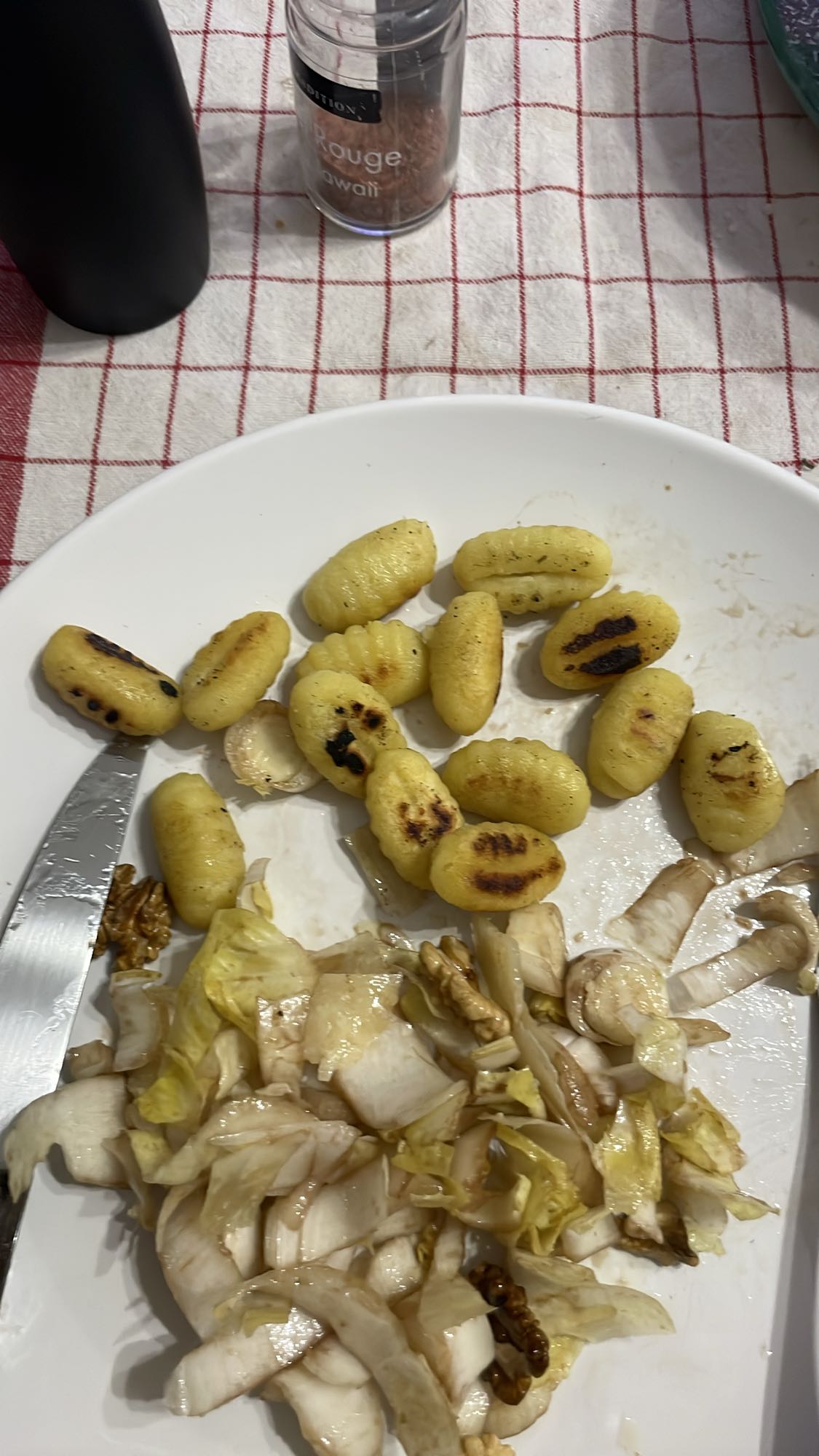 Gnocchis et salade