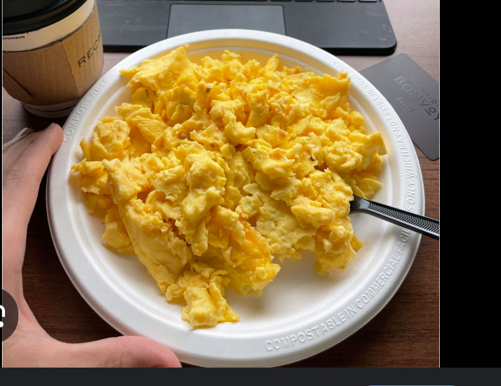 Scrambled Eggs Plate