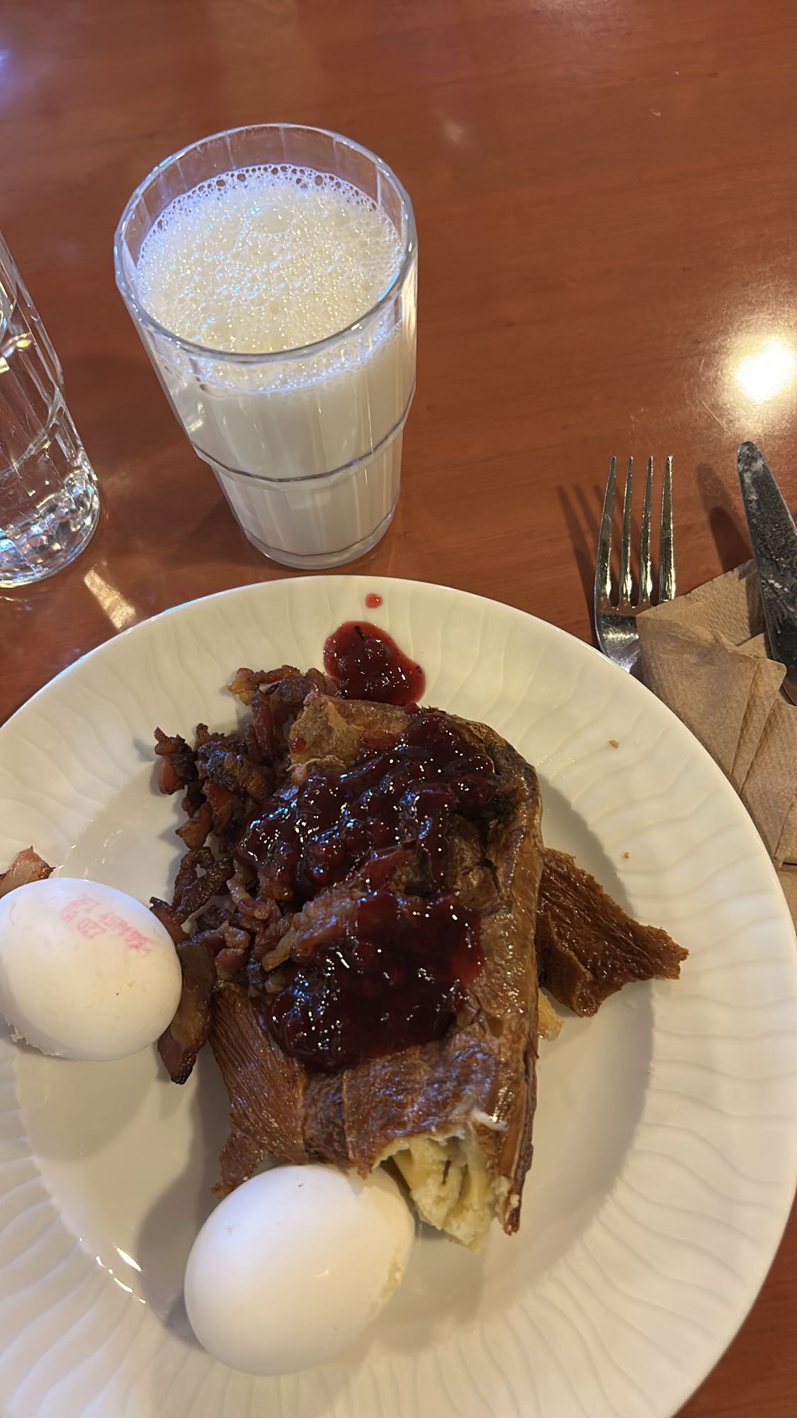 Pannkaka med ägg & mjölk