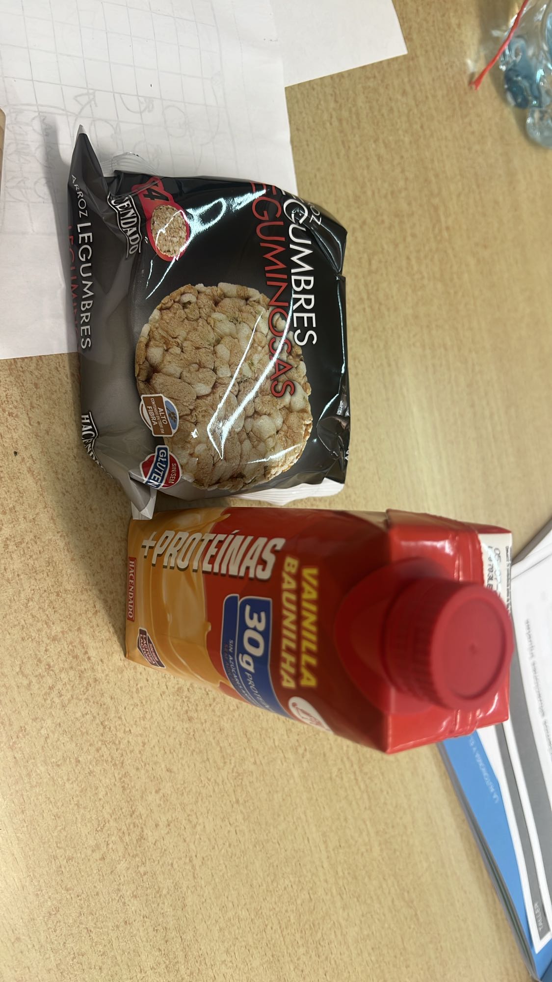 Tortitas y batido proteína