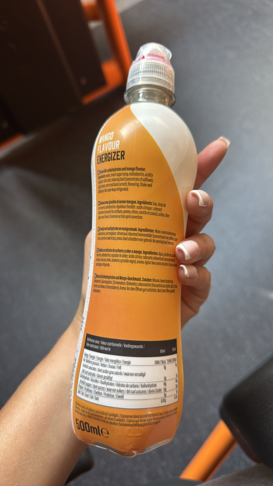 Boisson énergisante mangue