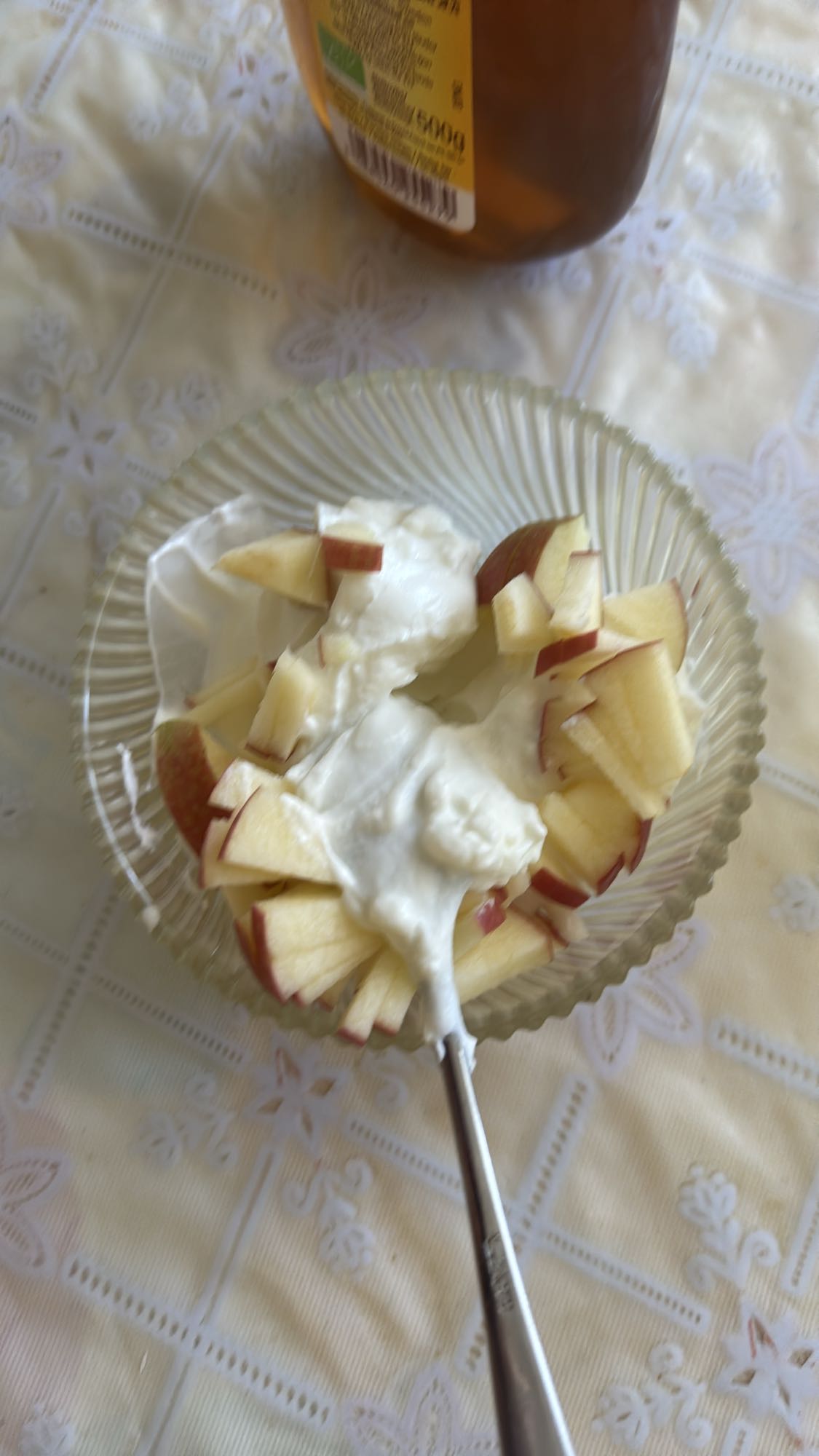 Yoghurt med äpple