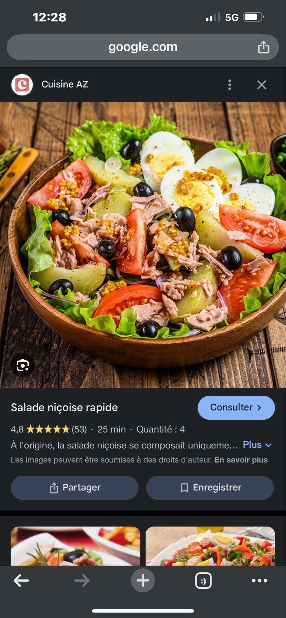 Salade niçoise rapide