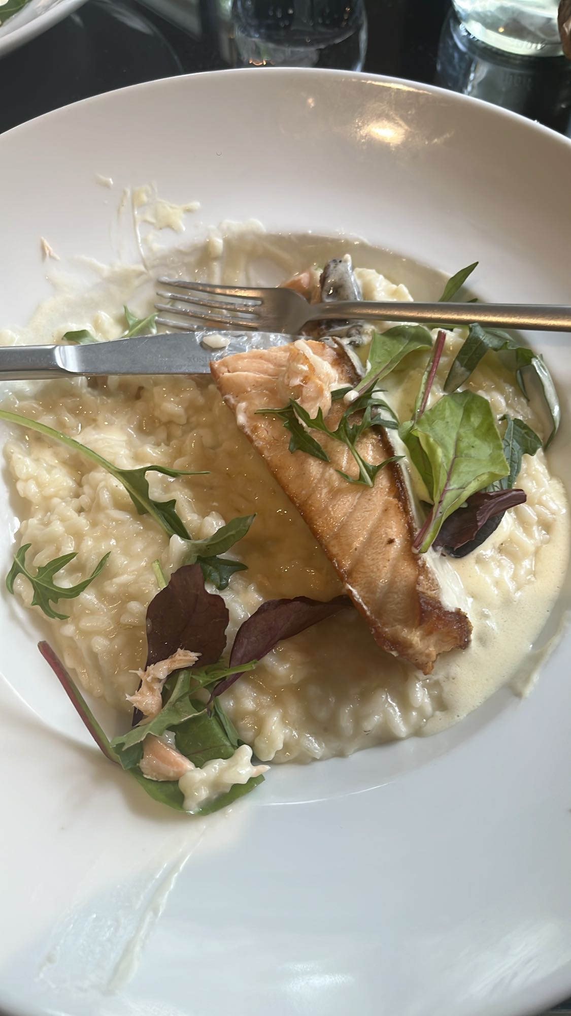 Risotto au saumon