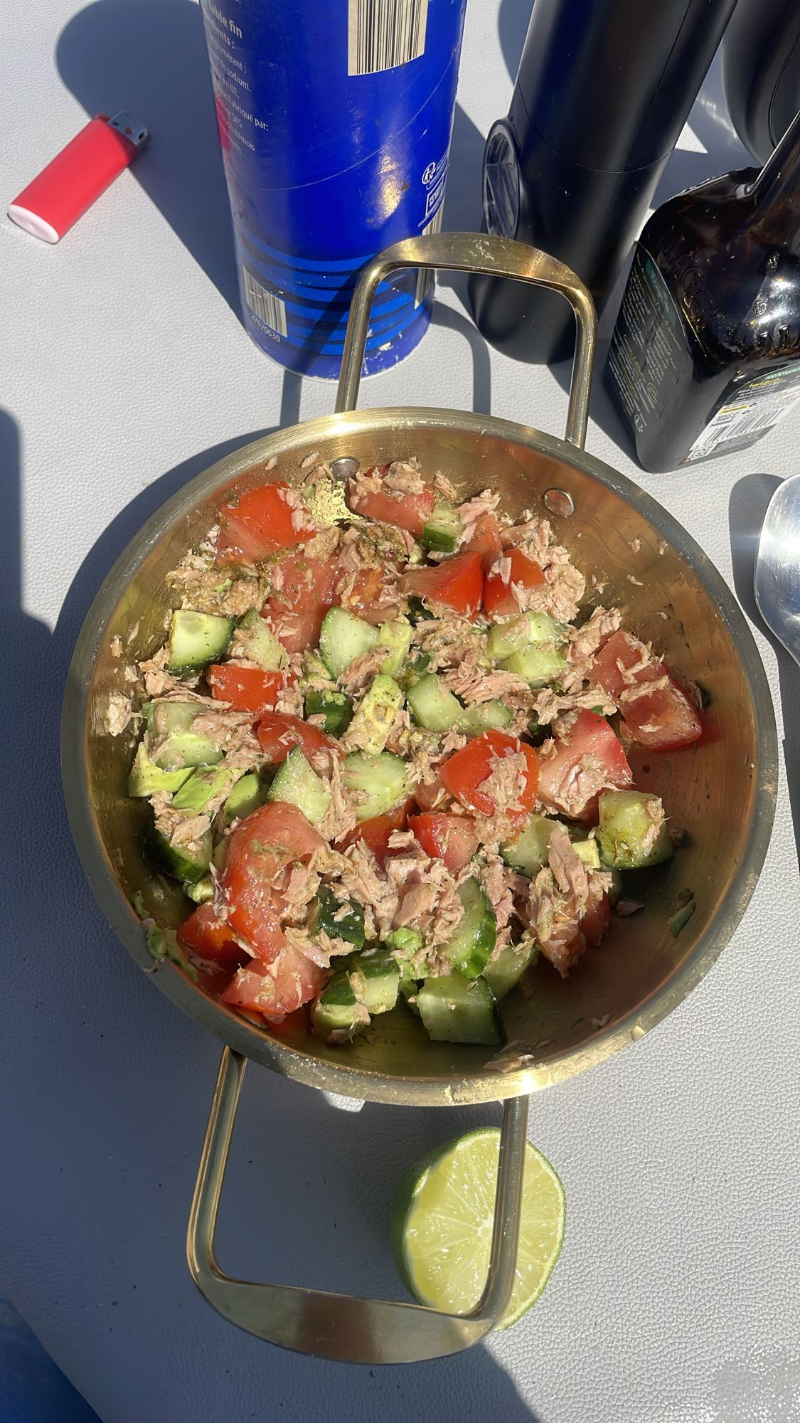 Salade thon crudités