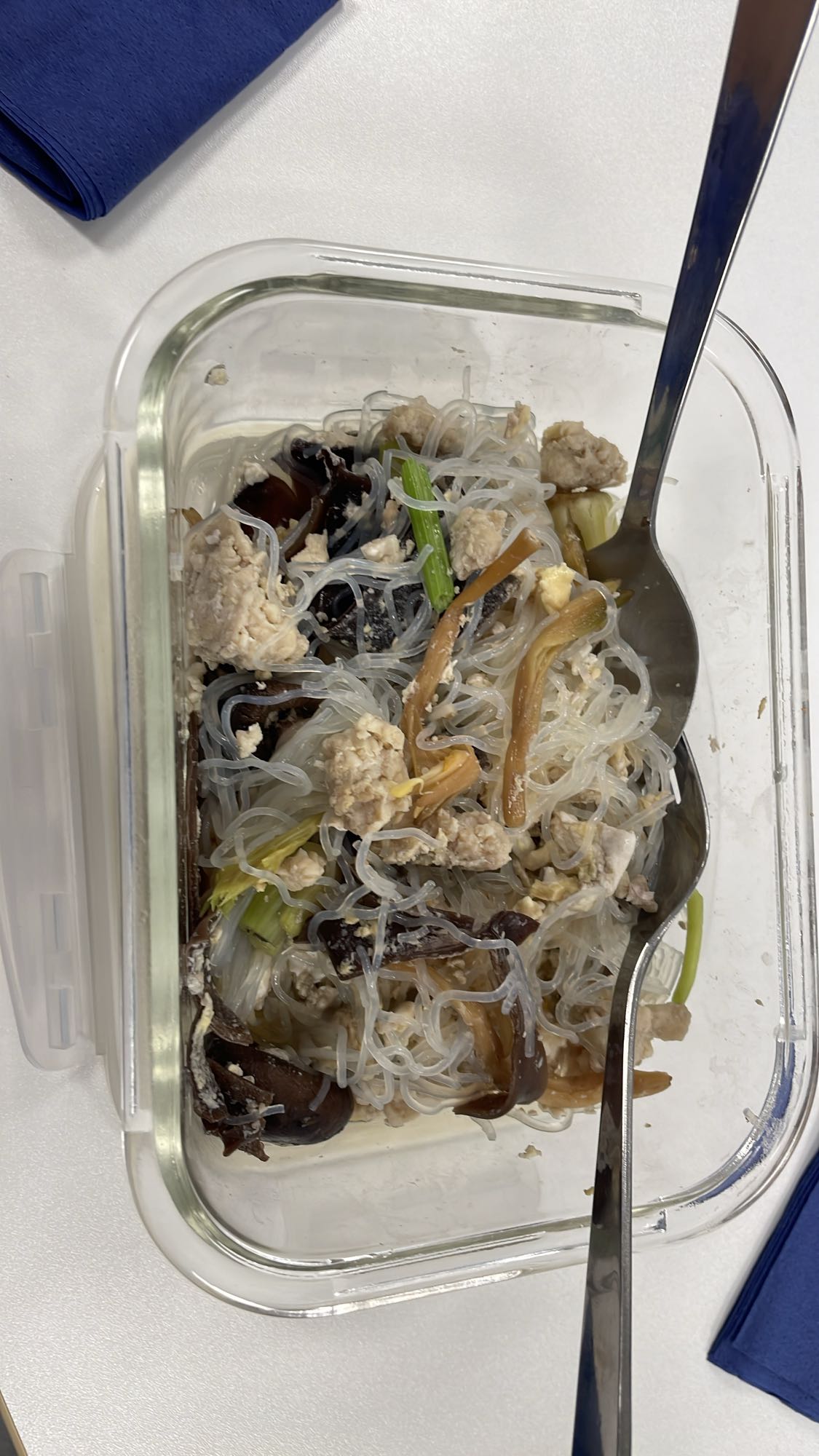 Glasnudlar med kyckling