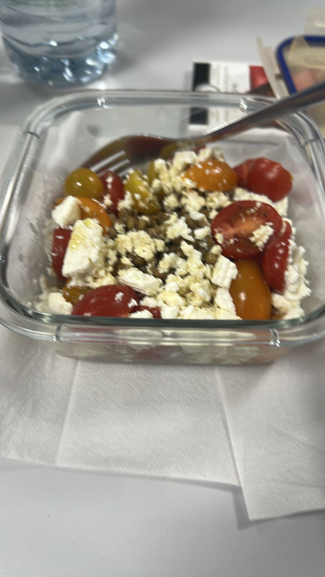 Salade lentilles feta