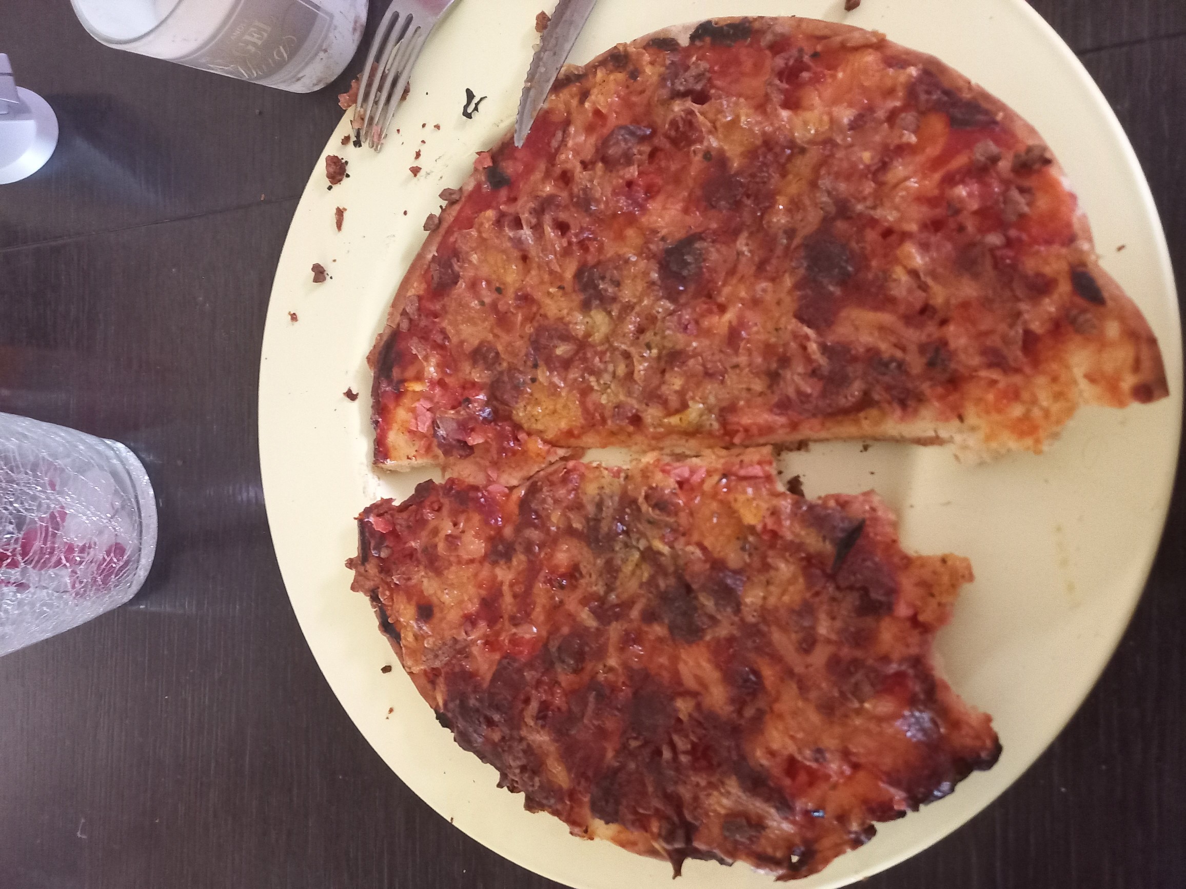 Cheese and Meat Pizza