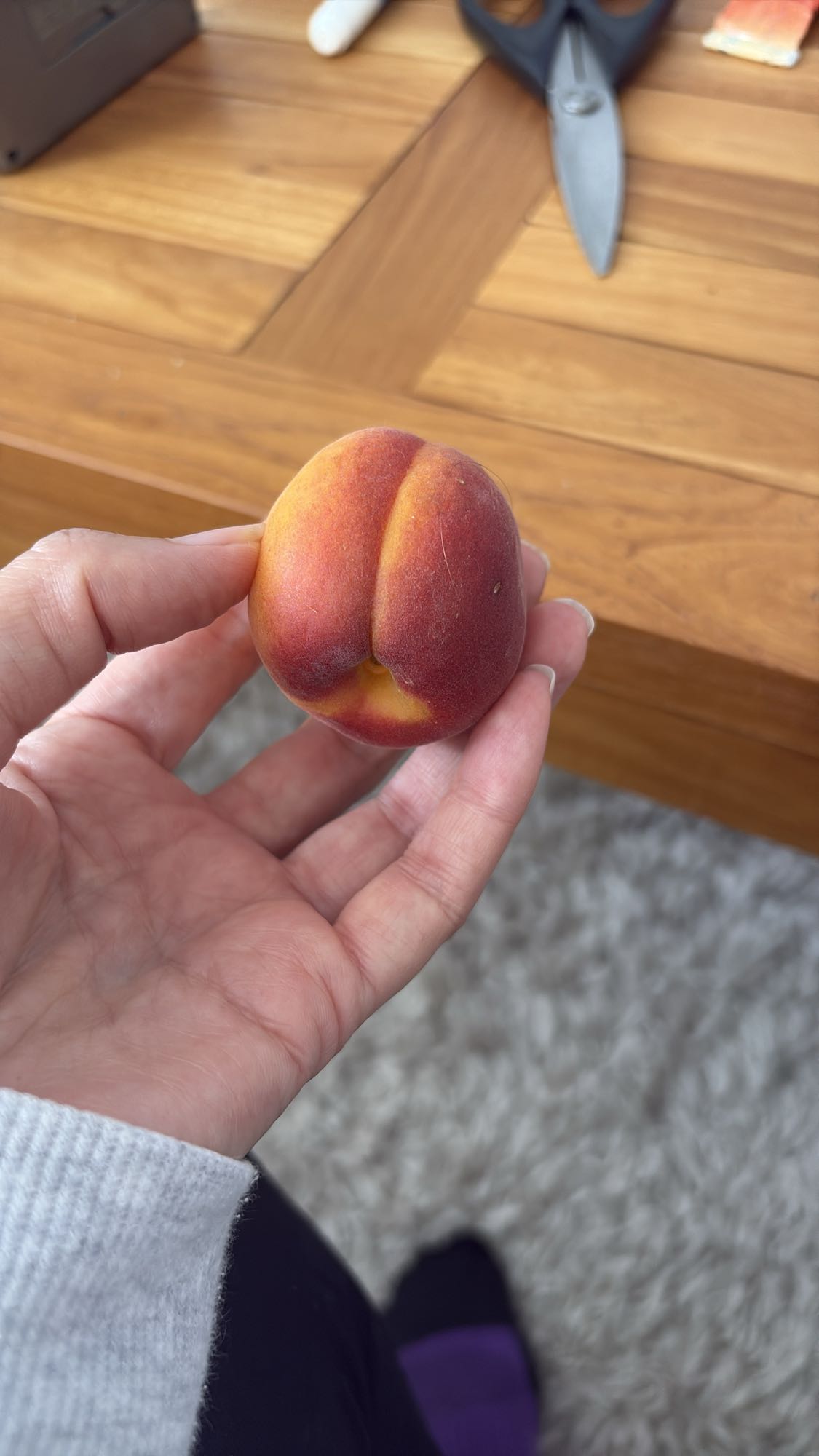 Fresh peach snack