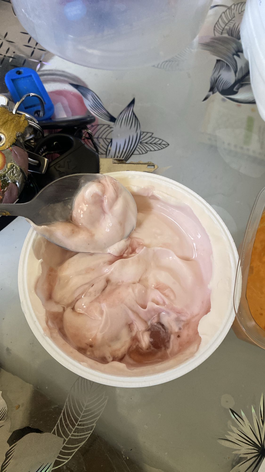 Aardbeien yoghurt