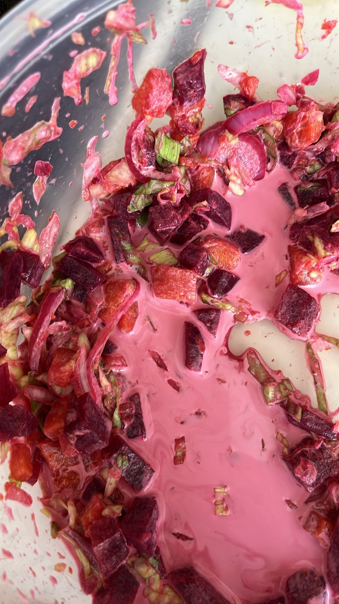 Ensalada de betabel y yogur