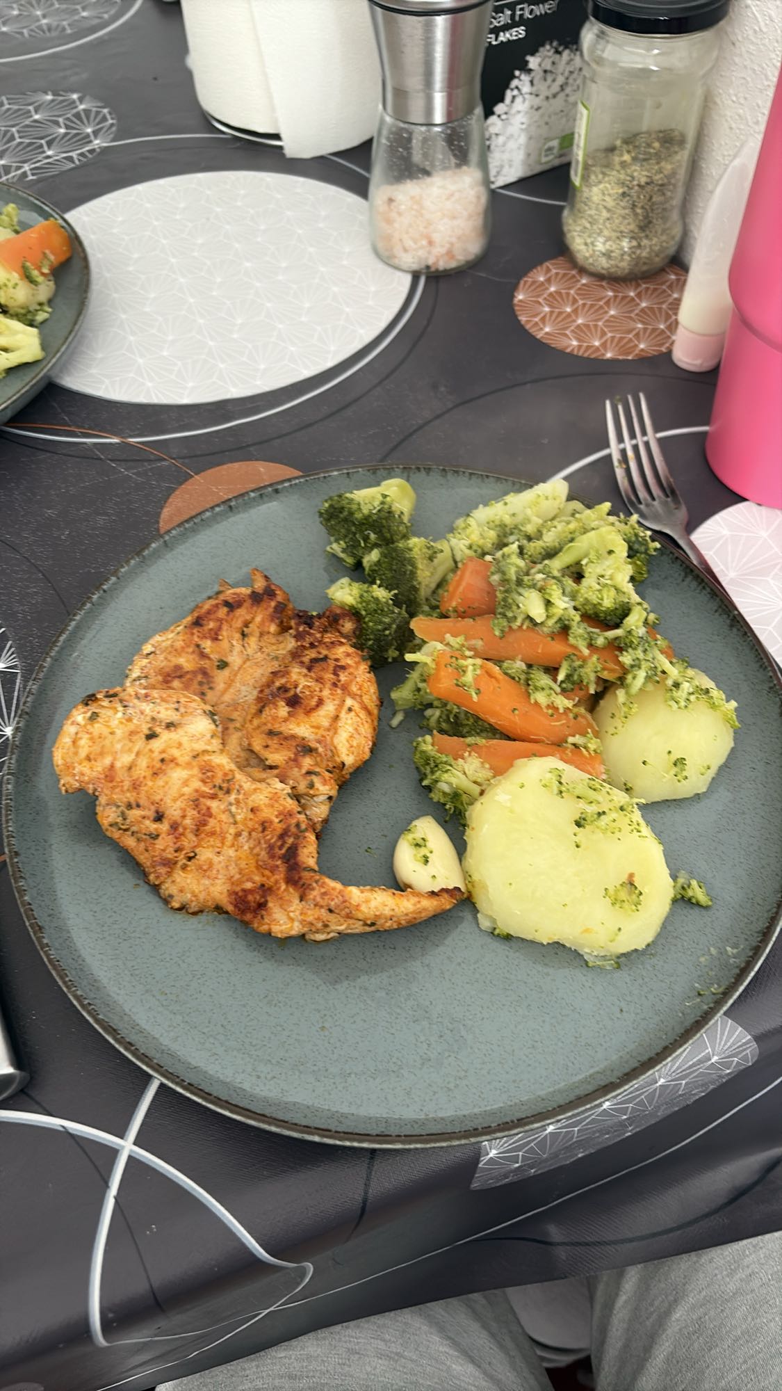 Pollo con verduras