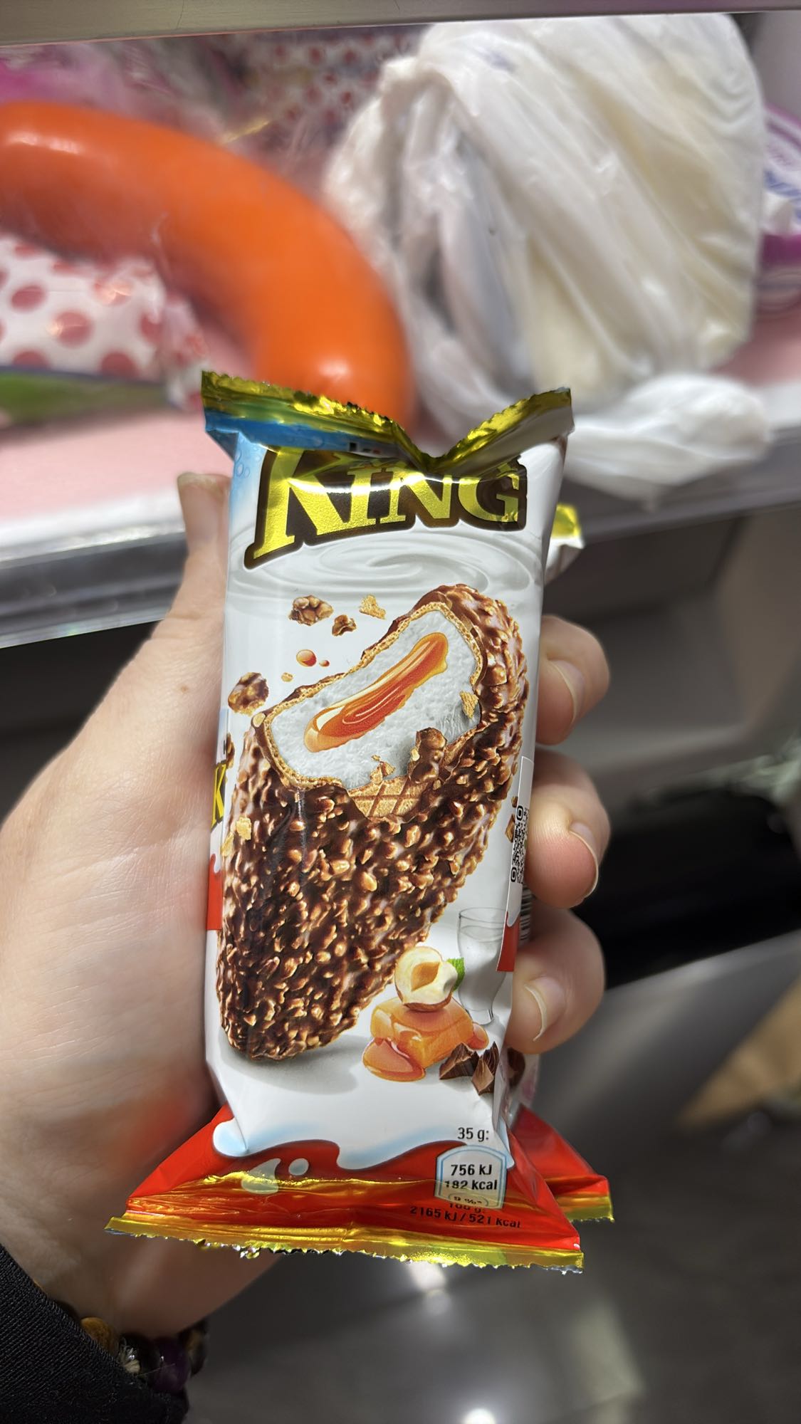 King jégkrém mogyoróval