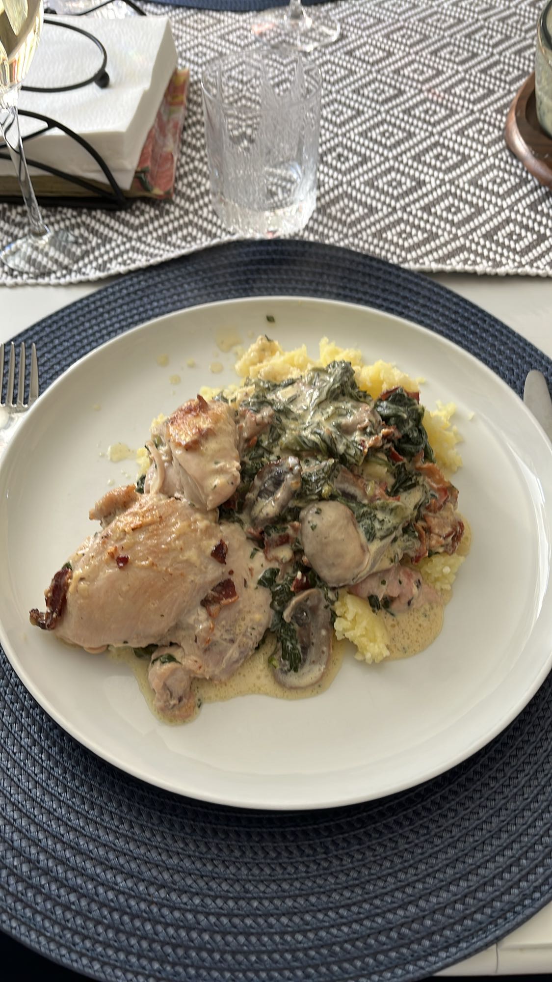 Krämig kycklingrätt