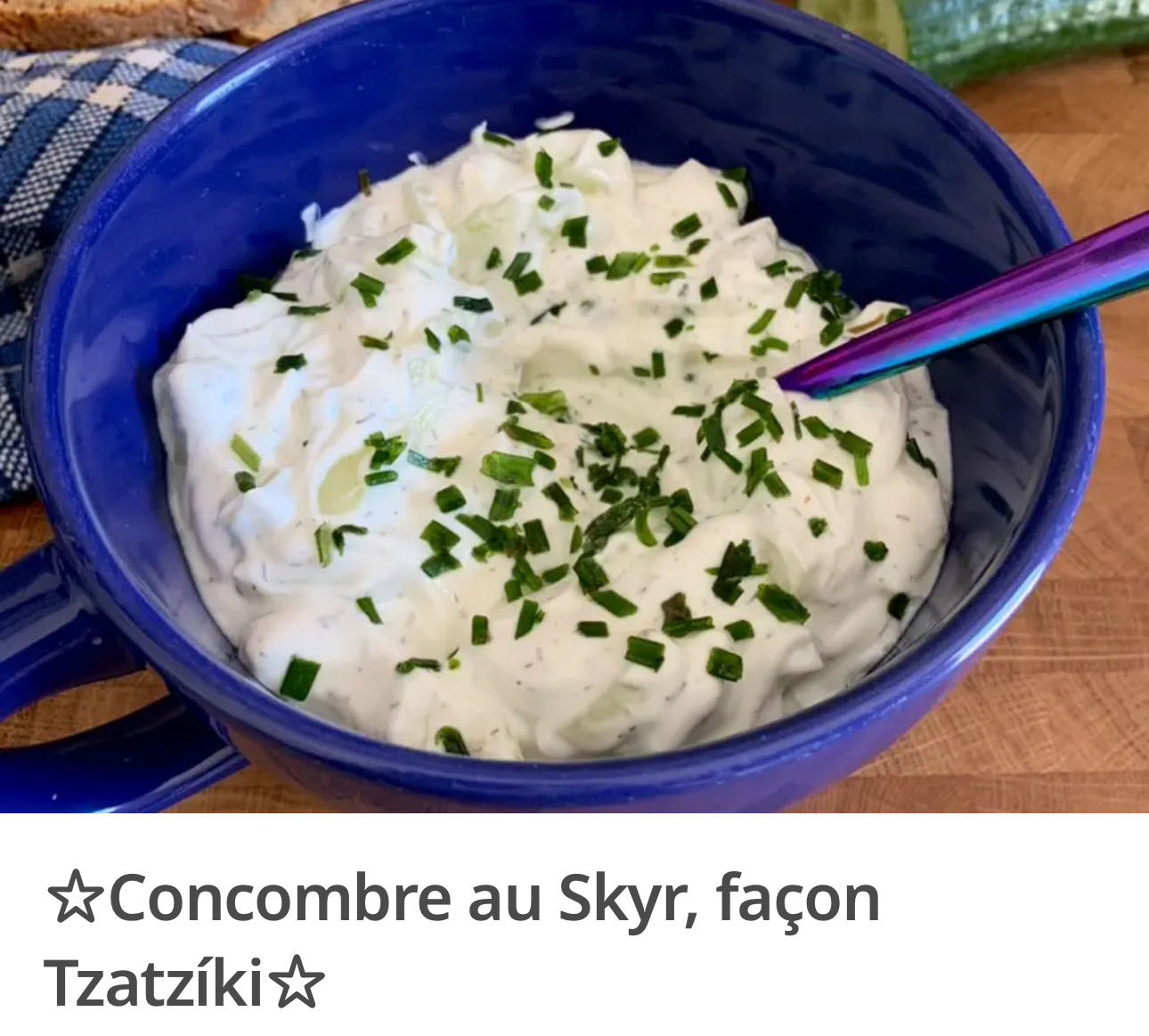 Tzatzíki au Skyr