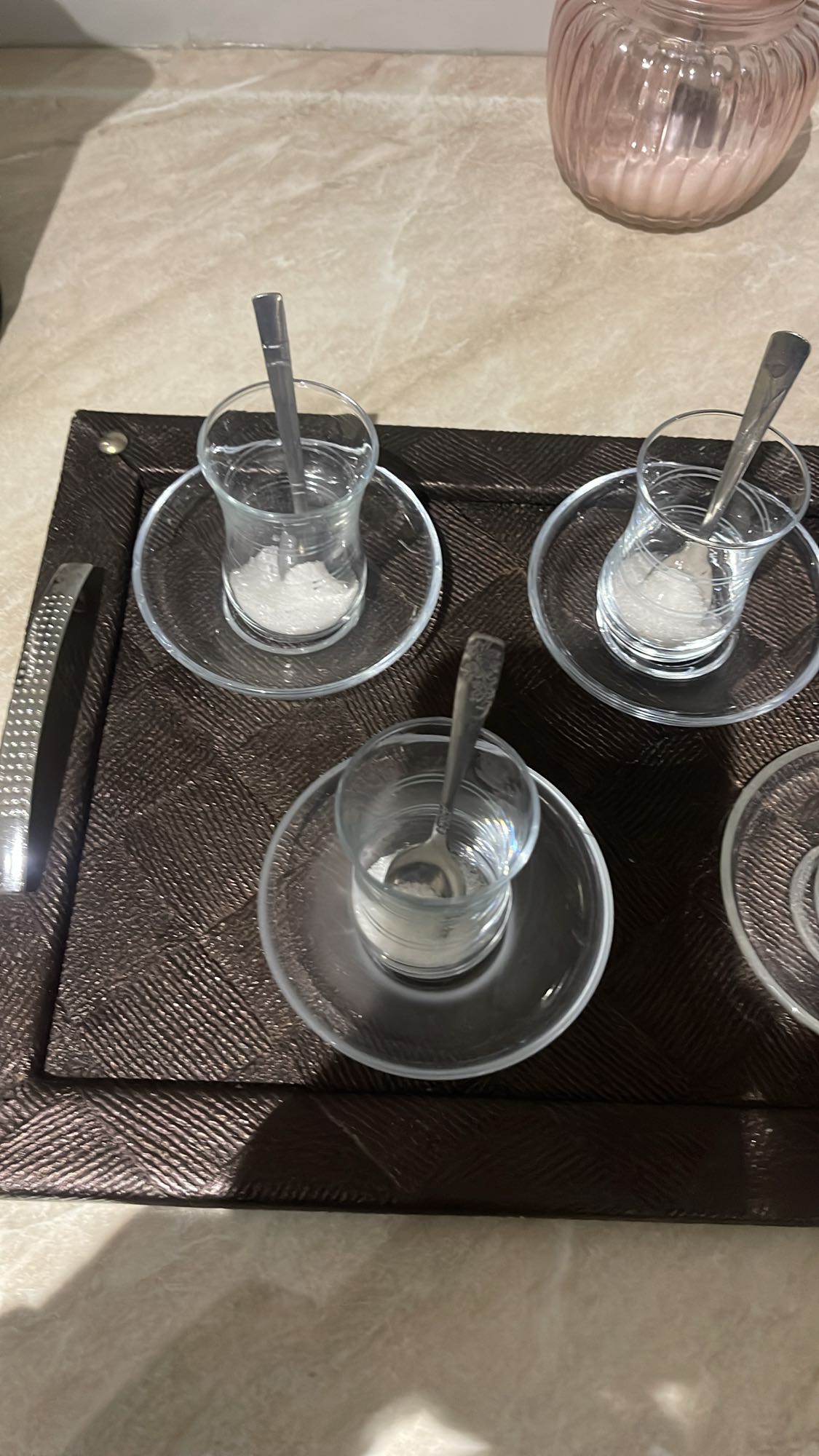 Sugar water glasses