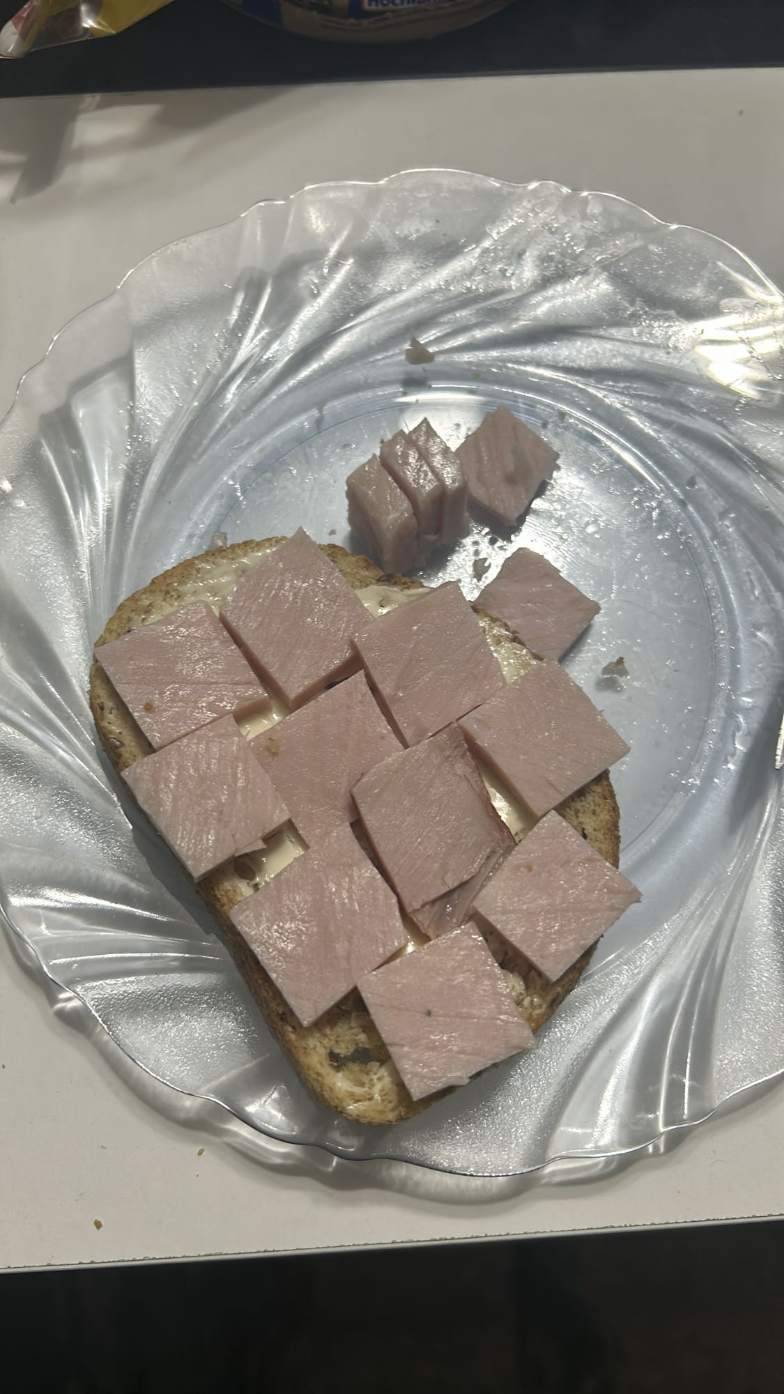 Ham and Bread Slice